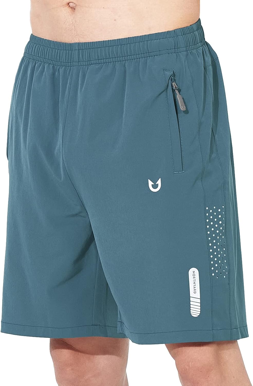 Men's Athletic Running Shorts – Lightweight Quick-Dry with Zipper Pockets