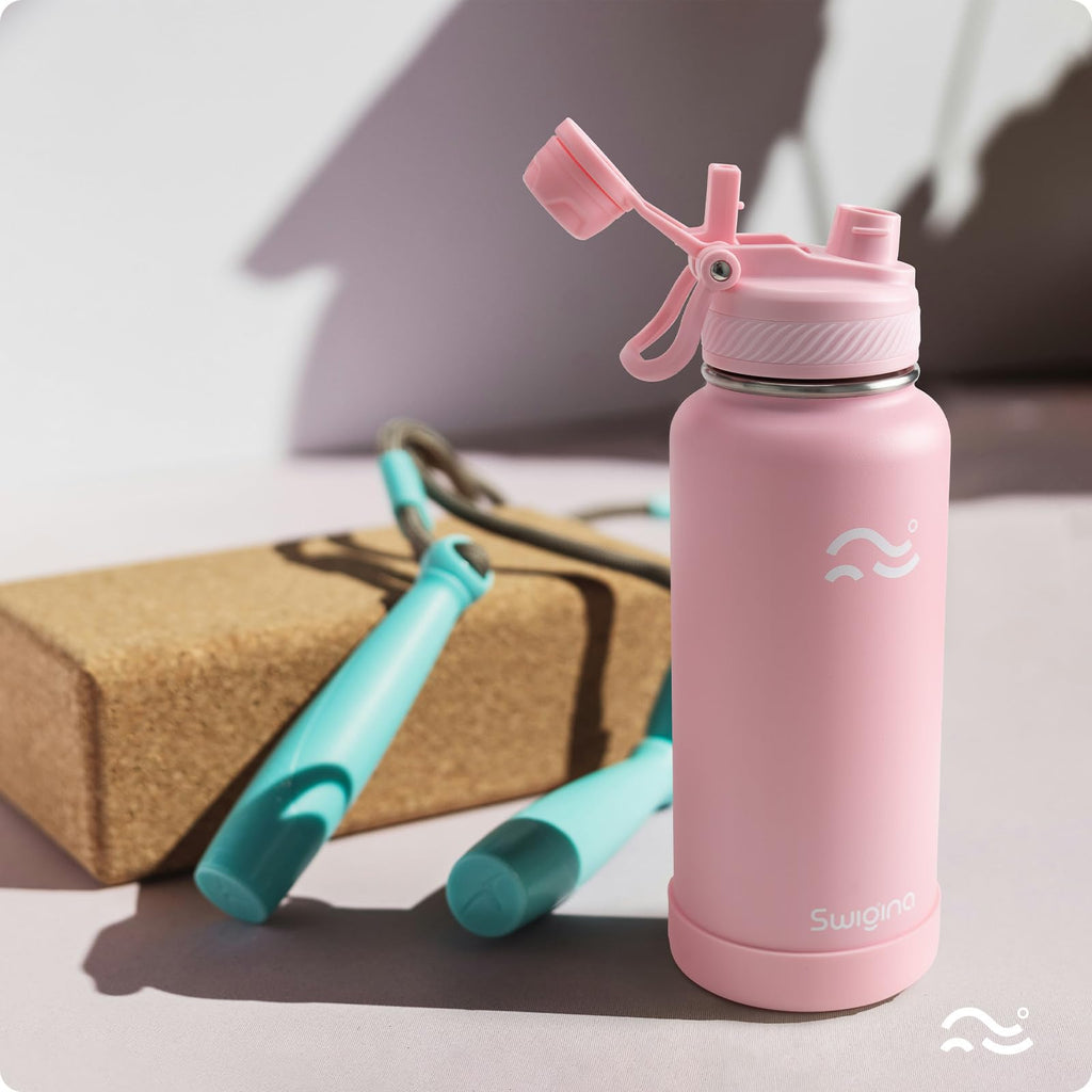 Insulated Water Bottle with Silicone Boot – 24 oz, Cold 36 Hrs / Hot 18 Hrs