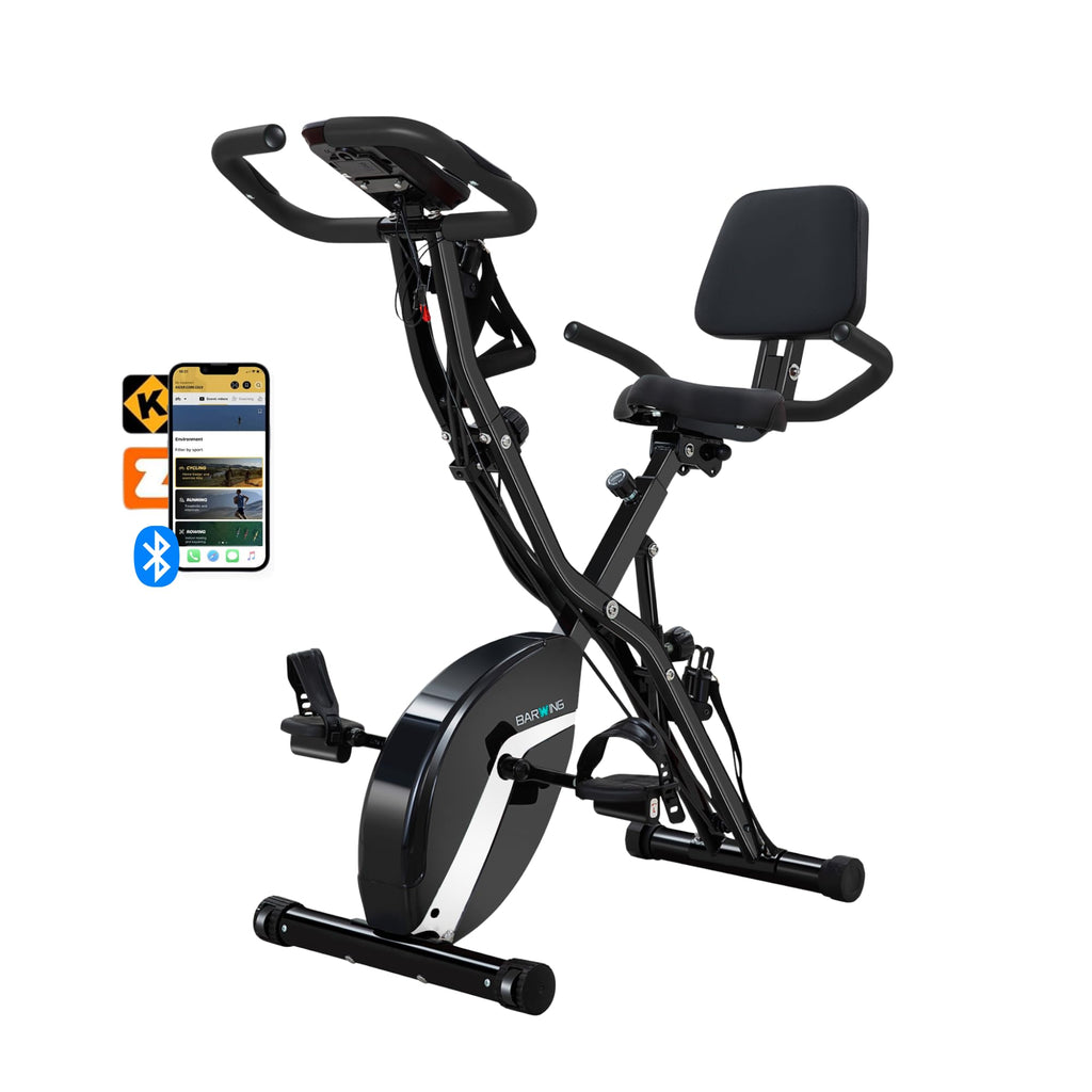 5-in-1 Foldable Exercise Bike – 16-Level Magnetic Indoor Cycling Bike, 350 lb Capacity