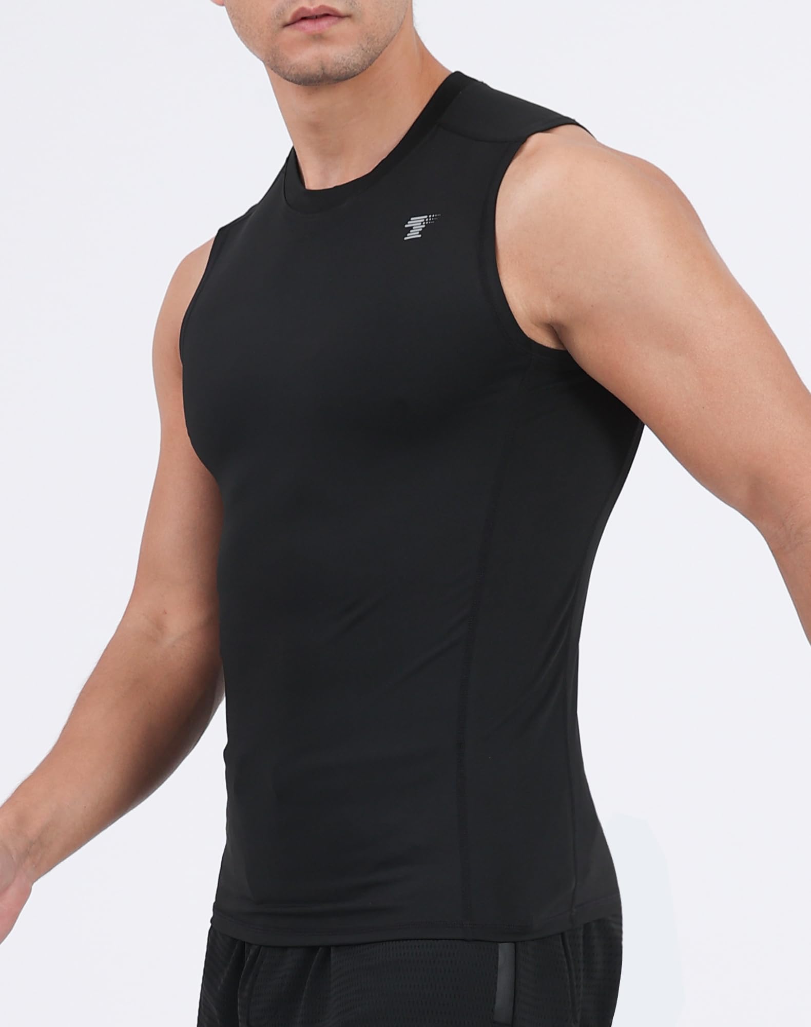 Men's Compression Tank Tops 5-Pack – Sleeveless Athletic Base Layer Shirts