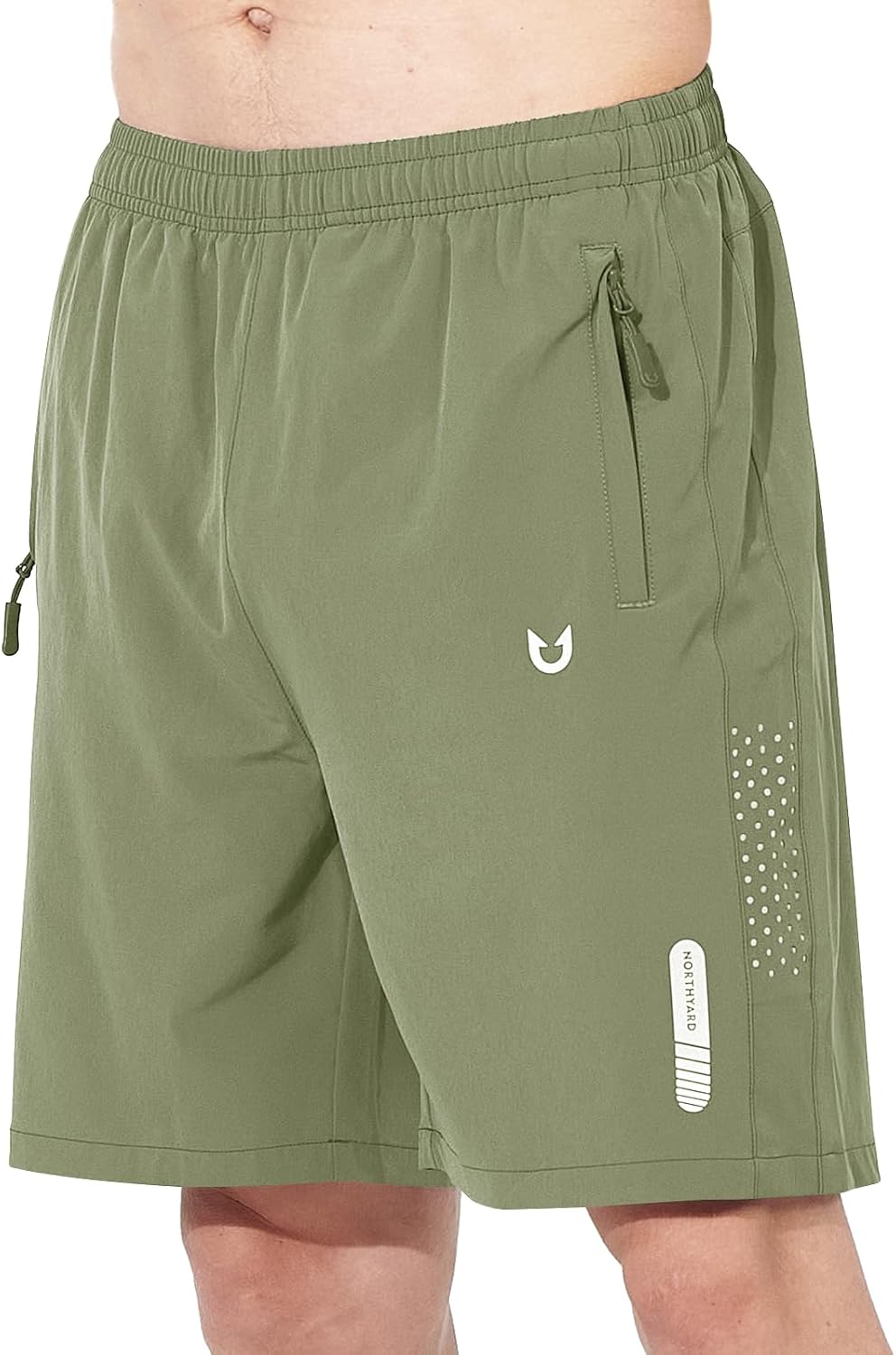 Men's Athletic Running Shorts – Lightweight Quick-Dry with Zipper Pockets