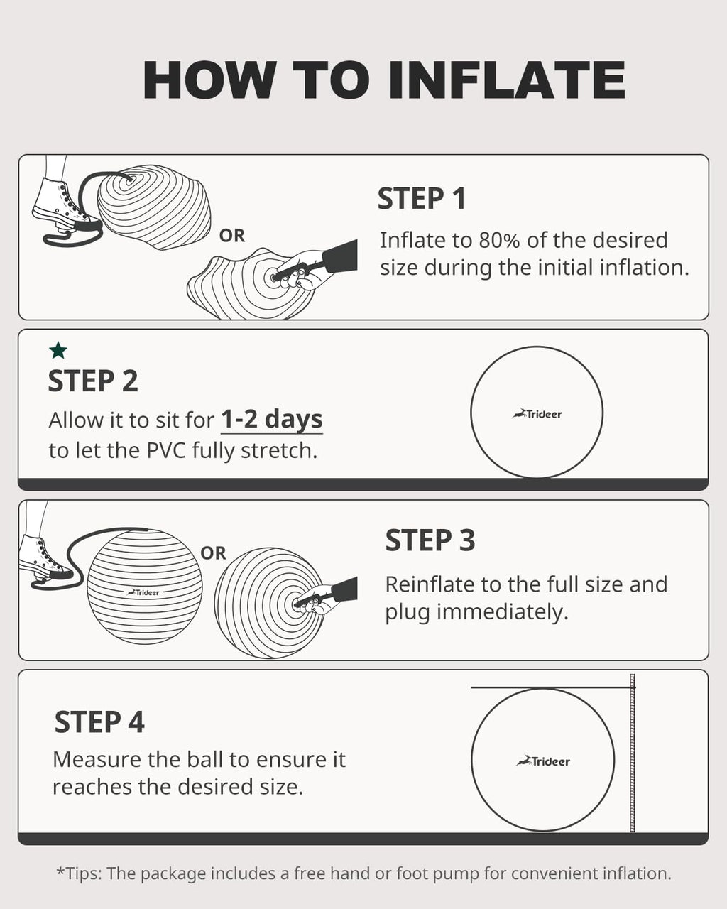 Exercise Ball for Yoga, Pilates & Core – Anti-Burst Stability Ball with Quick Pump