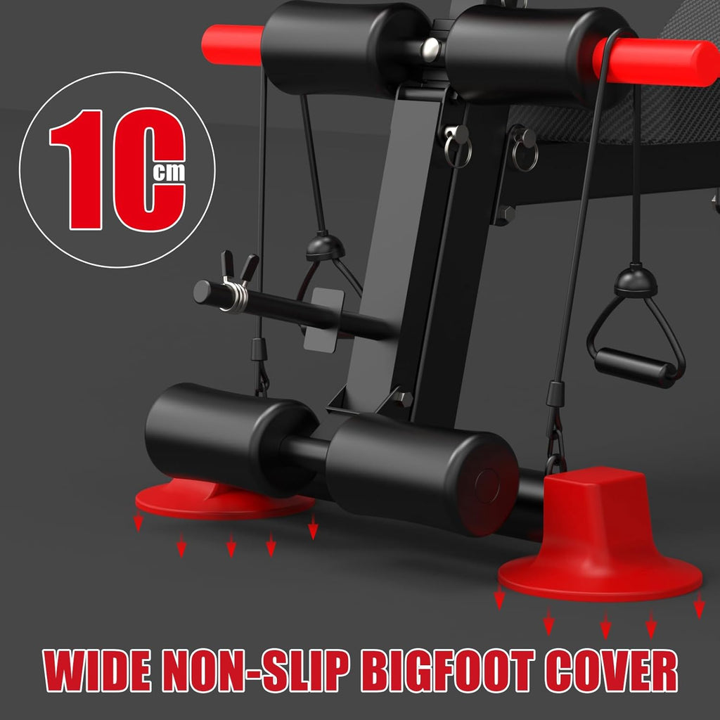 Adjustable Utility Weight Bench – Foldable Home Gym Bench for Strength Training