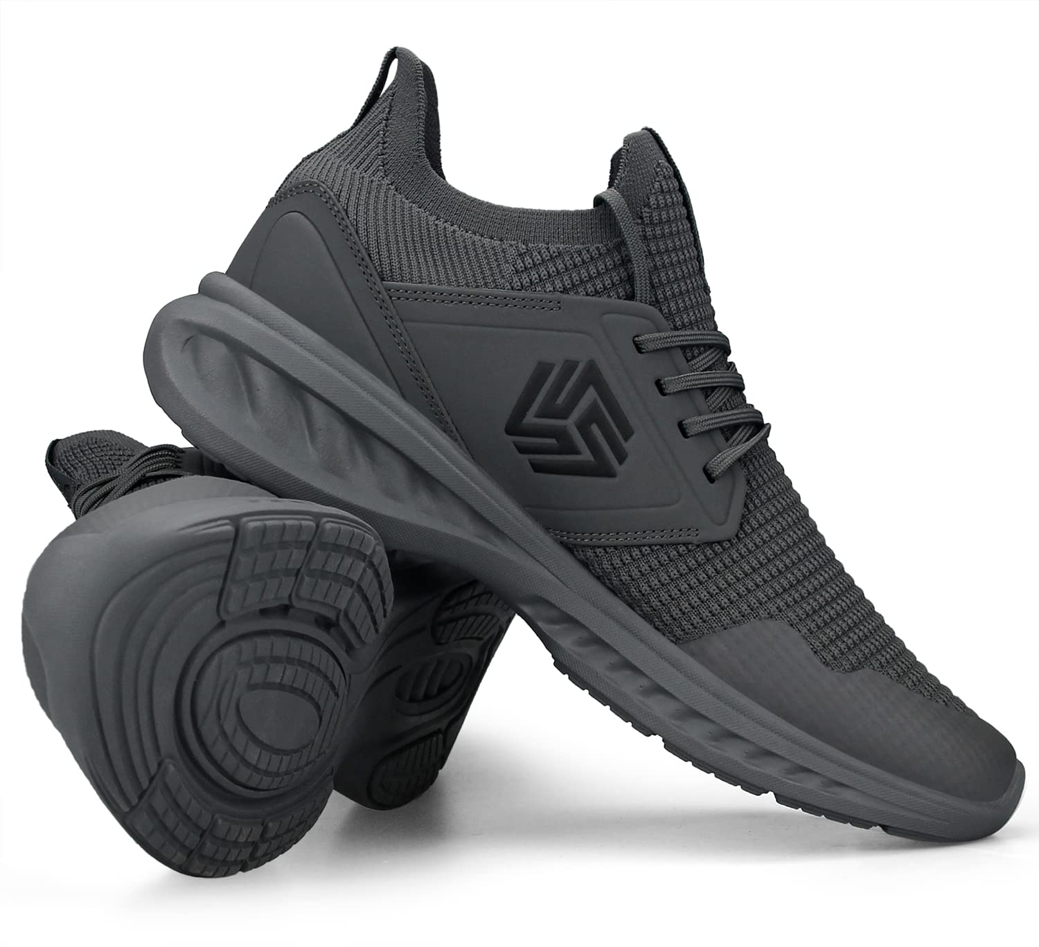 Men's Non-Slip Slip-On Running Shoes – Breathable Lightweight Sneakers