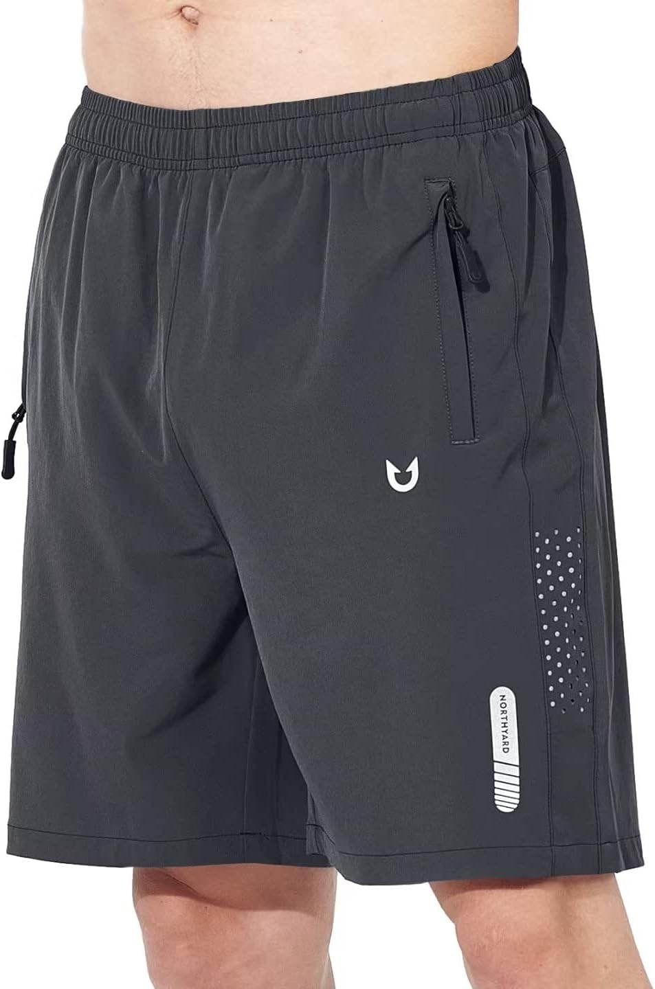 Men's Athletic Running Shorts – Lightweight Quick-Dry with Zipper Pockets