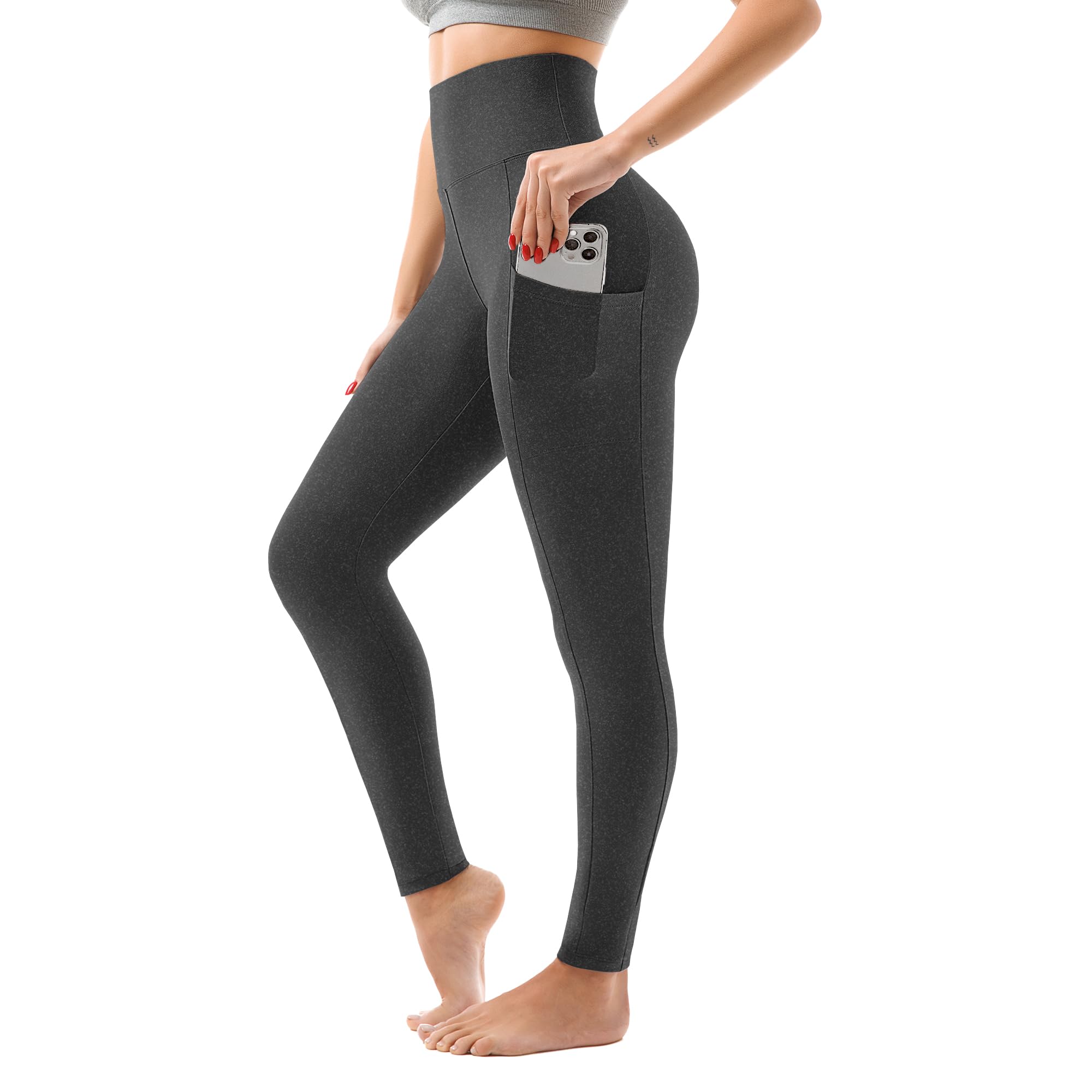 Women's High-Waisted Leggings with Pockets – Buttery-Soft Yoga Pants