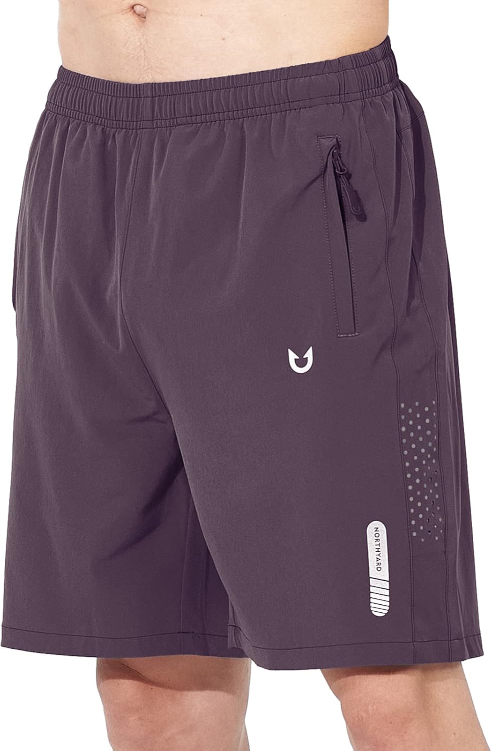 Men's Athletic Running Shorts – Lightweight Quick-Dry with Zipper Pockets