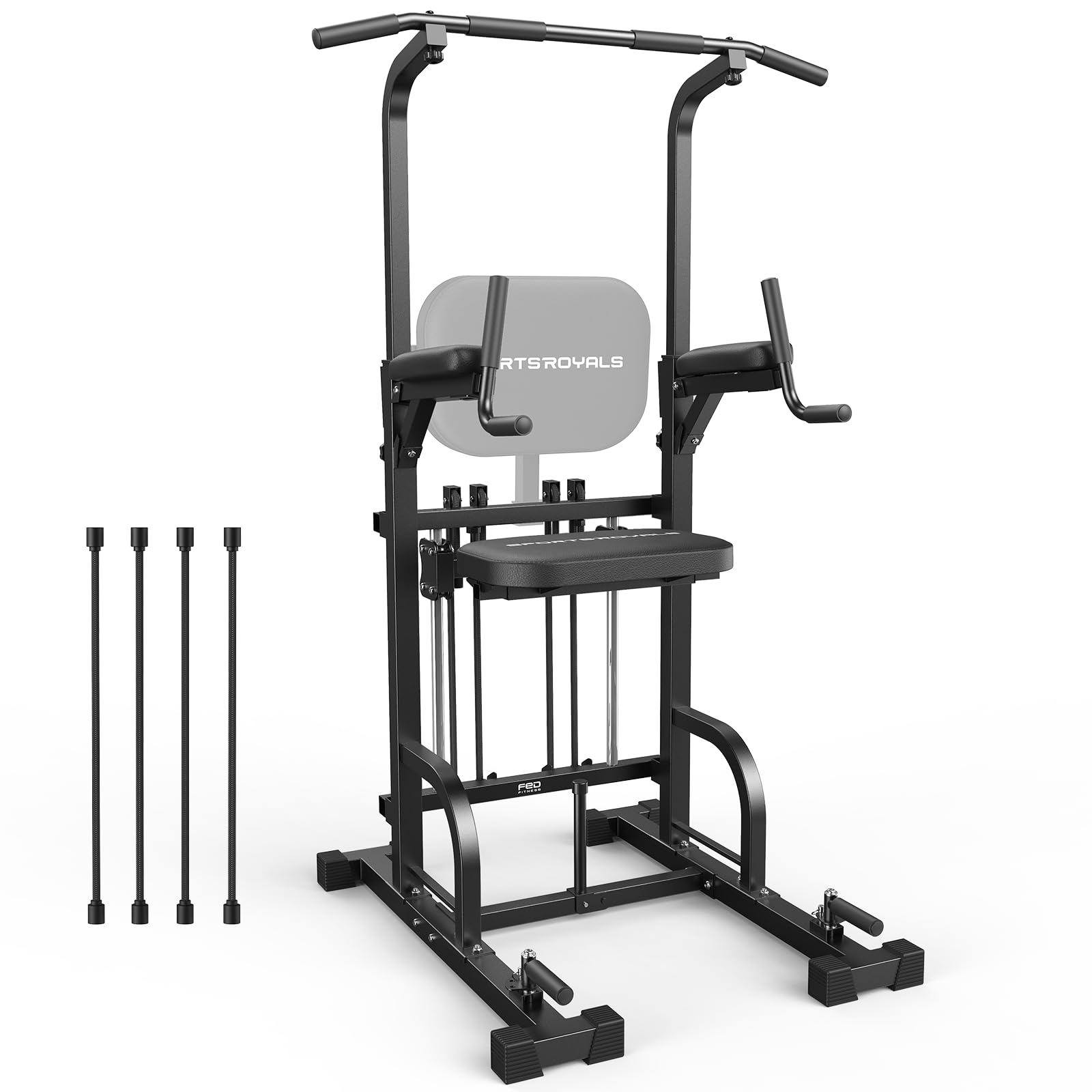 Power Tower Pull Up & Dip Station – 450 lb Capacity Home Gym Strength Trainer