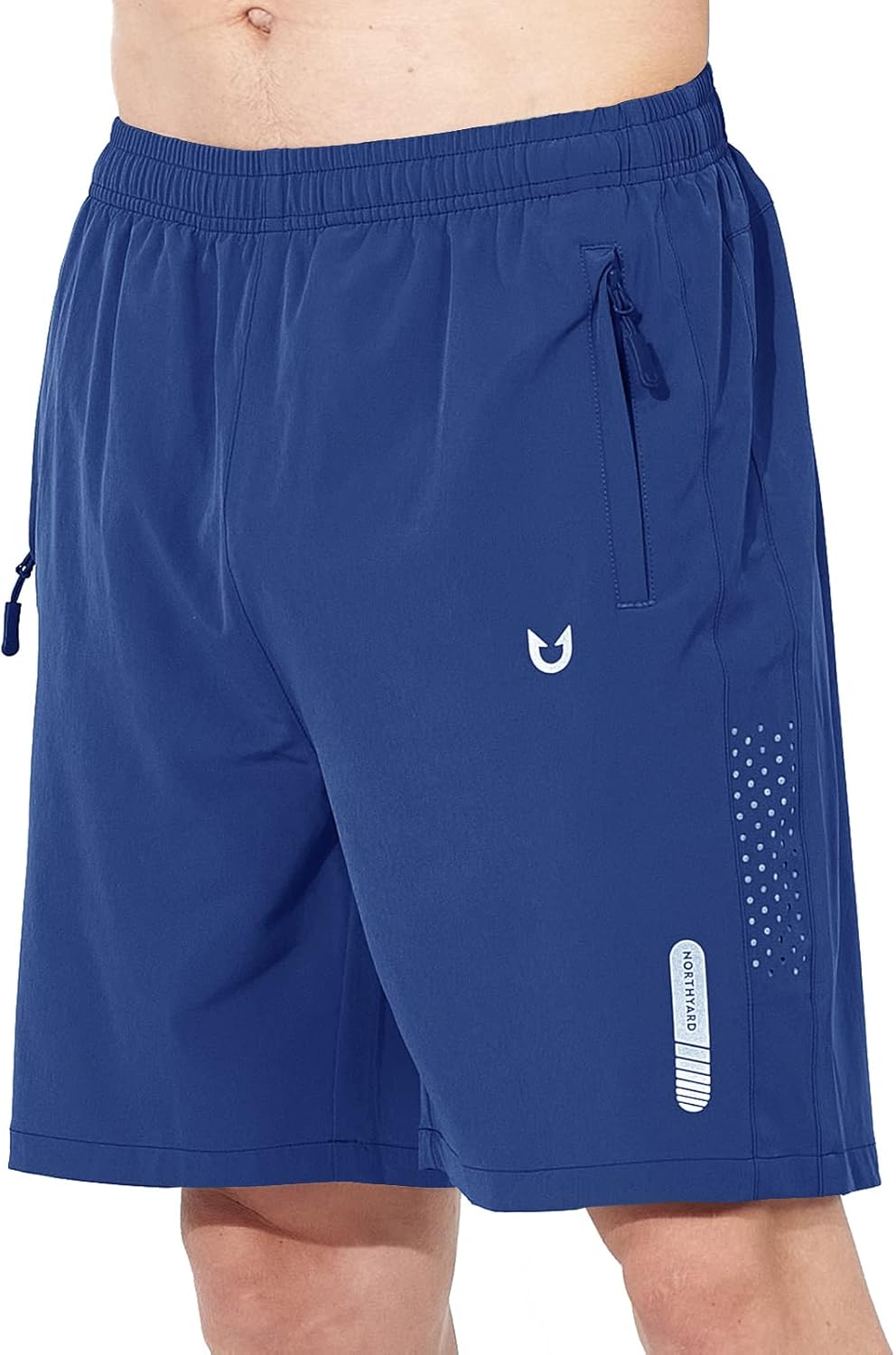 Men's Athletic Running Shorts – Lightweight Quick-Dry with Zipper Pockets