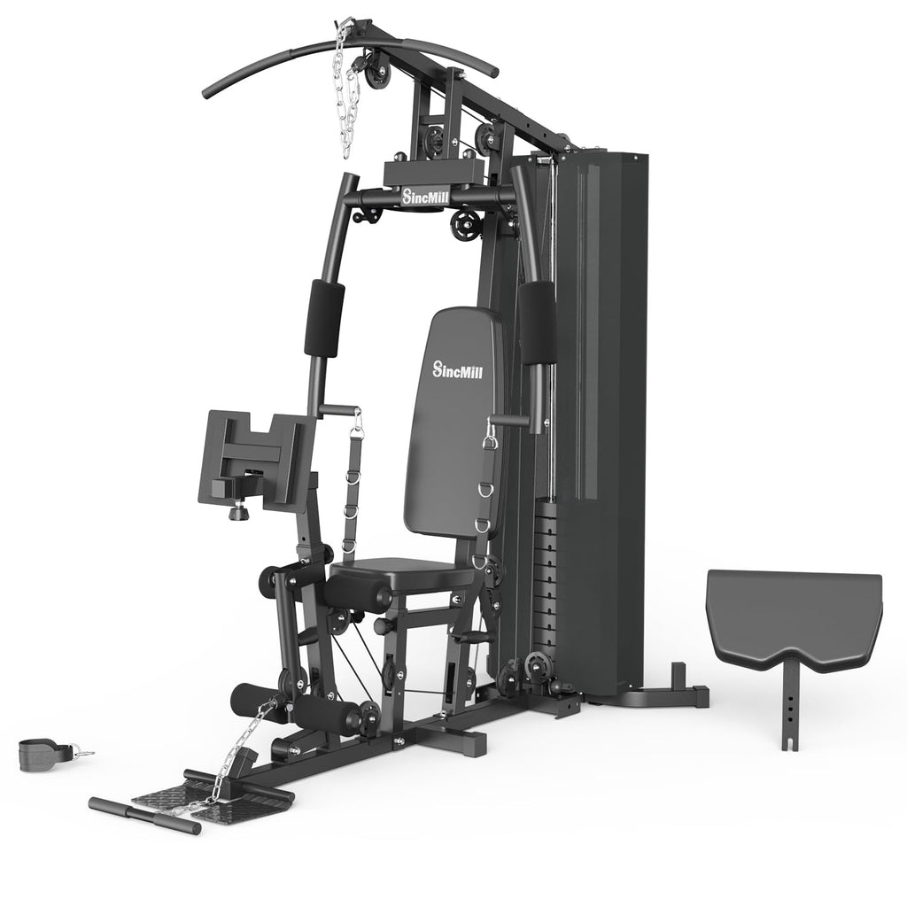 Multifunctional home gym system for full-body strength training