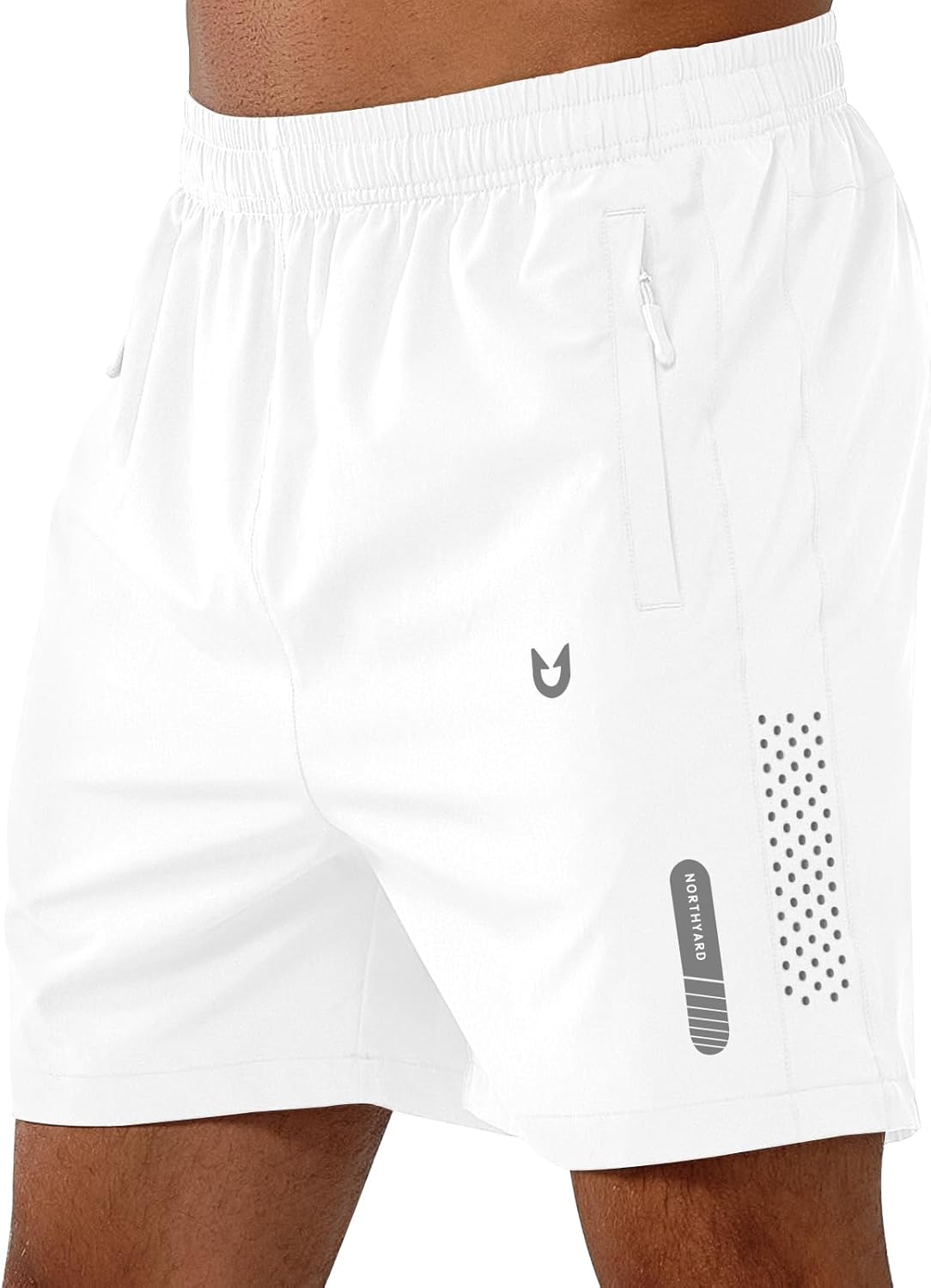 Men's Athletic Running Shorts – Lightweight Quick-Dry with Zipper Pockets