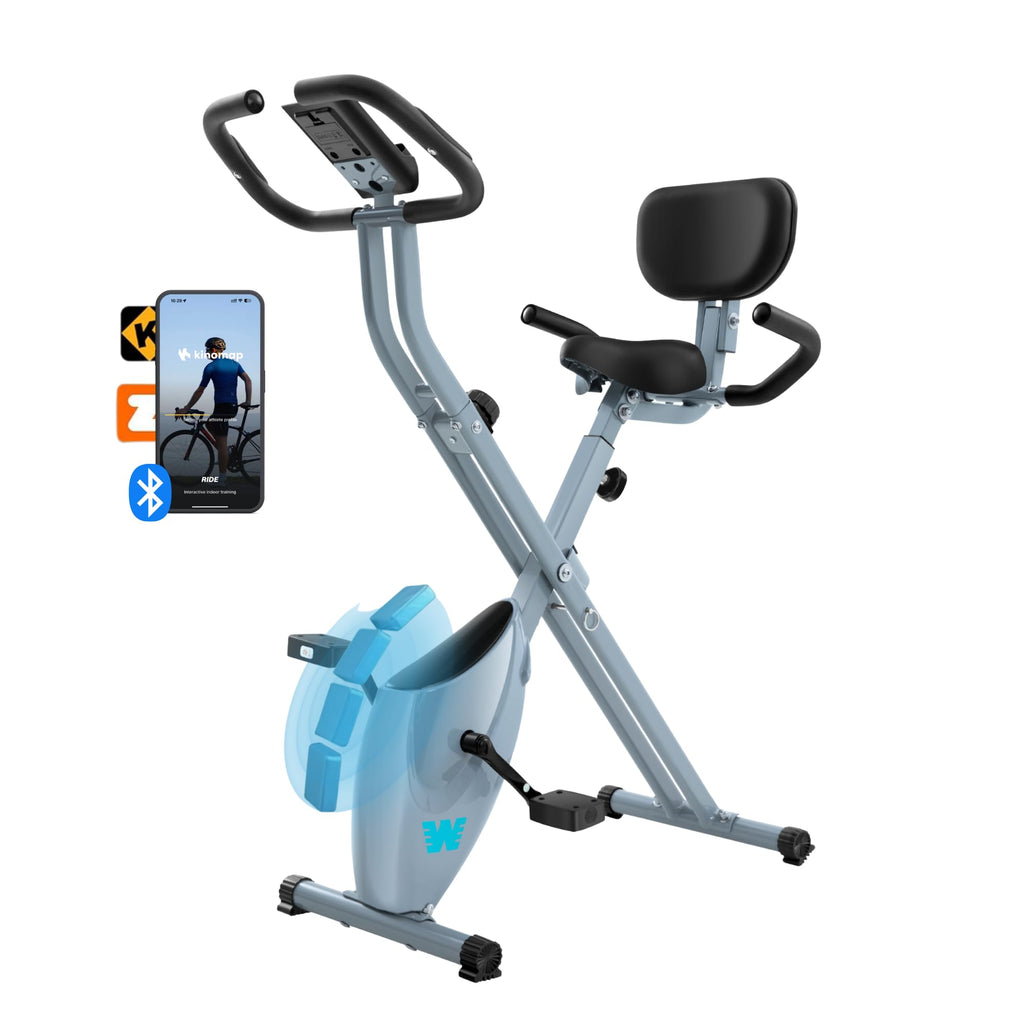 5-in-1 Foldable Exercise Bike – 16-Level Magnetic Indoor Cycling Bike, 350 lb Capacity