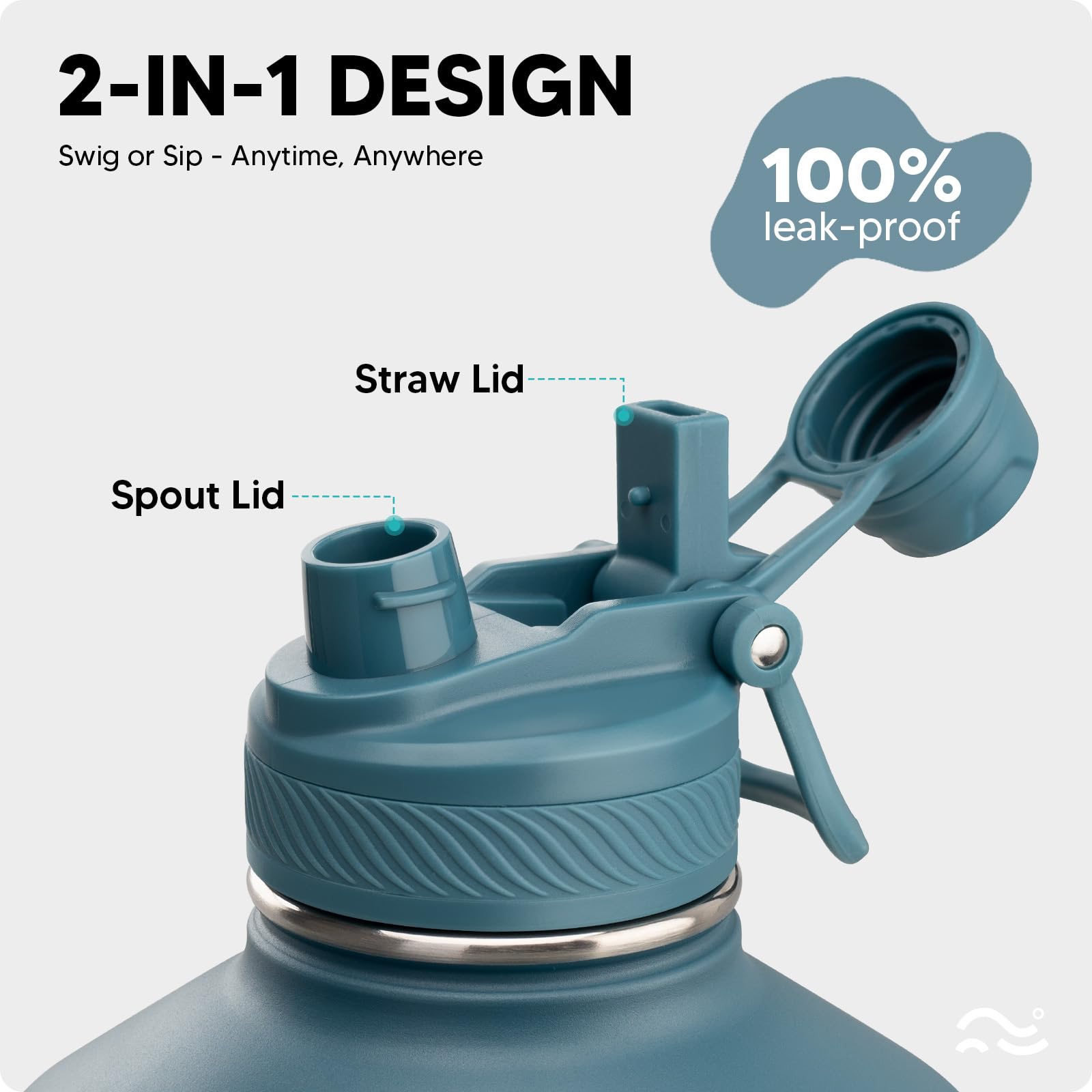 Insulated Water Bottle with Silicone Boot – 24 oz, Cold 36 Hrs / Hot 18 Hrs