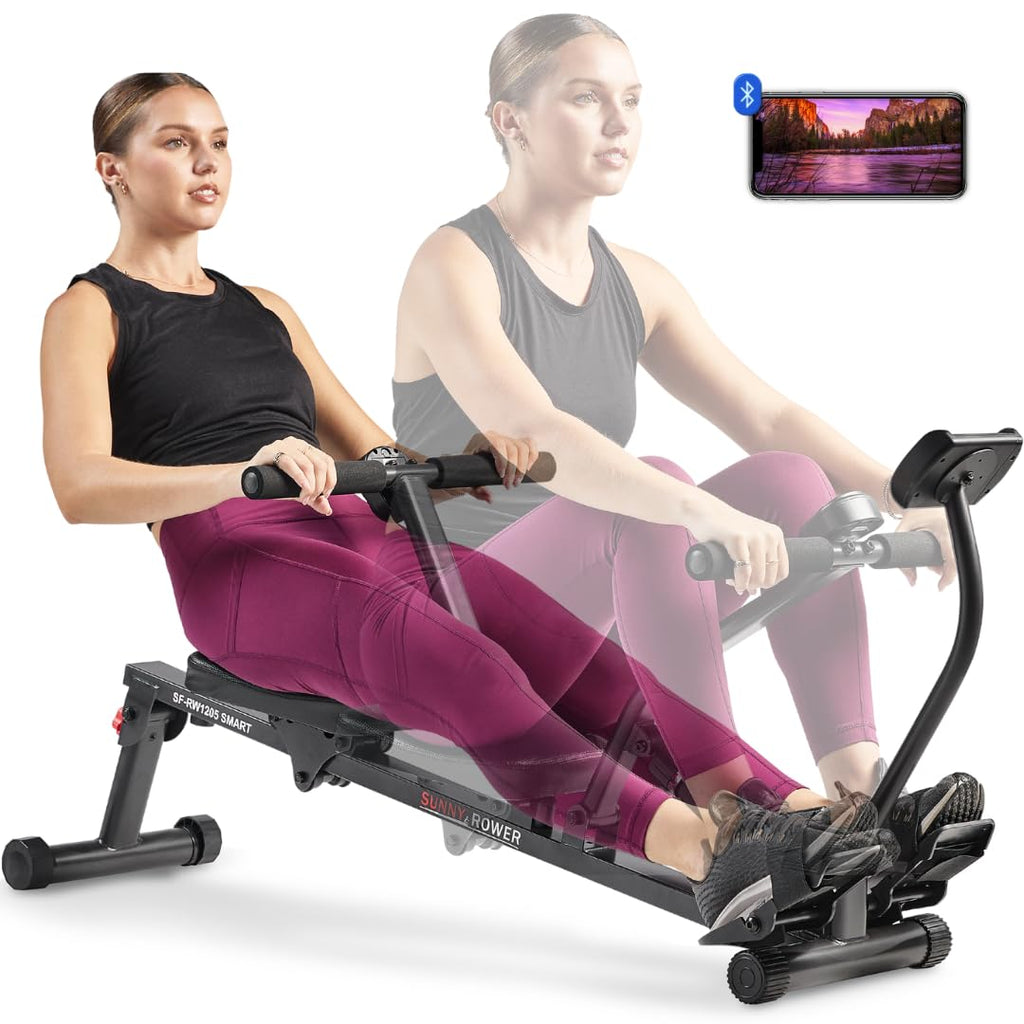 Compact Adjustable Rowing Machine – 12 Resistance Levels, Full-Body Home Workout