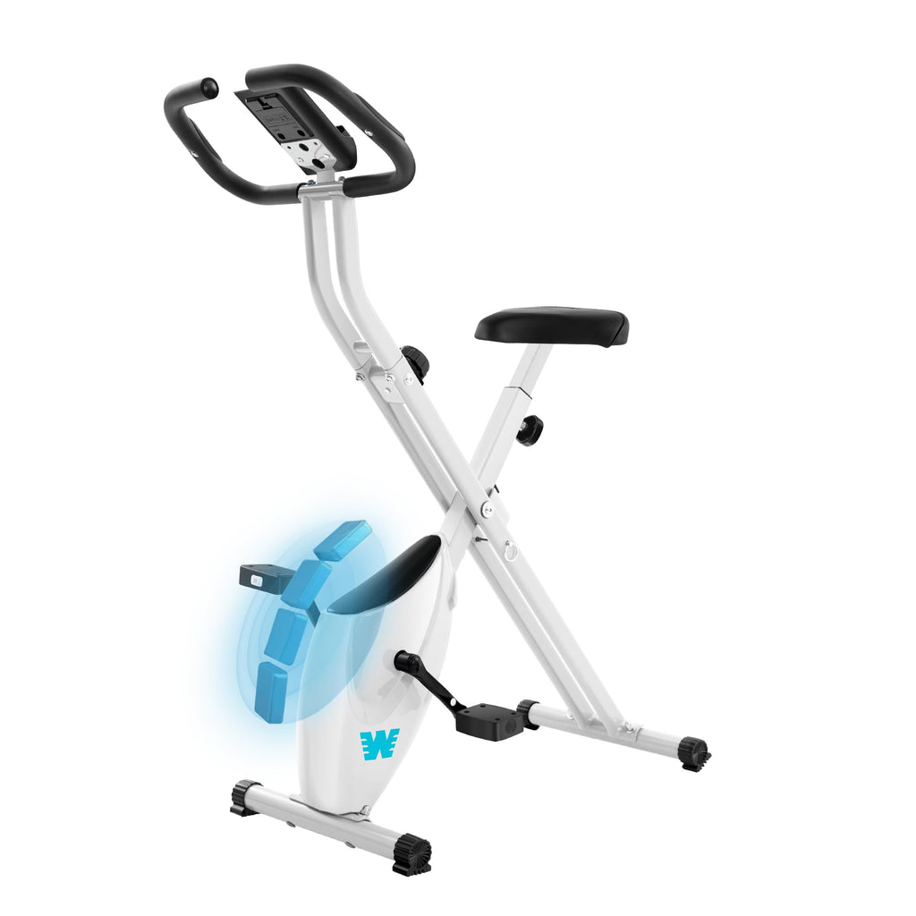 5-in-1 Foldable Exercise Bike – 16-Level Magnetic Indoor Cycling Bike, 350 lb Capacity