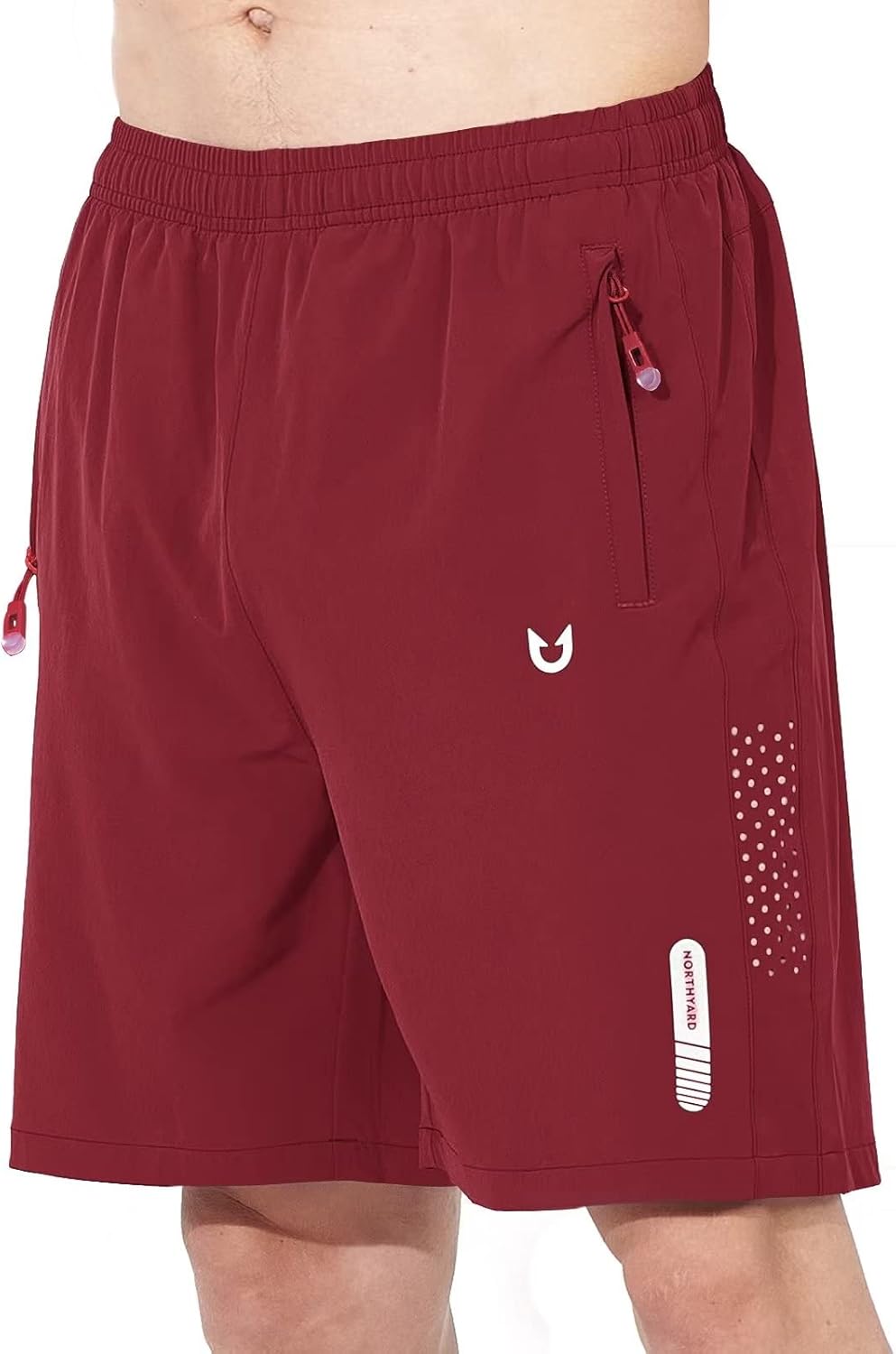 Men's Athletic Running Shorts – Lightweight Quick-Dry with Zipper Pockets