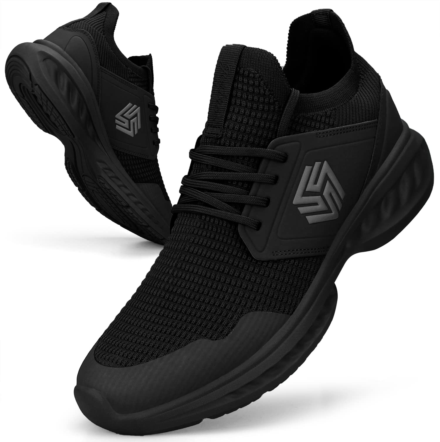 Men's Non-Slip Slip-On Running Shoes – Breathable Lightweight Sneakers