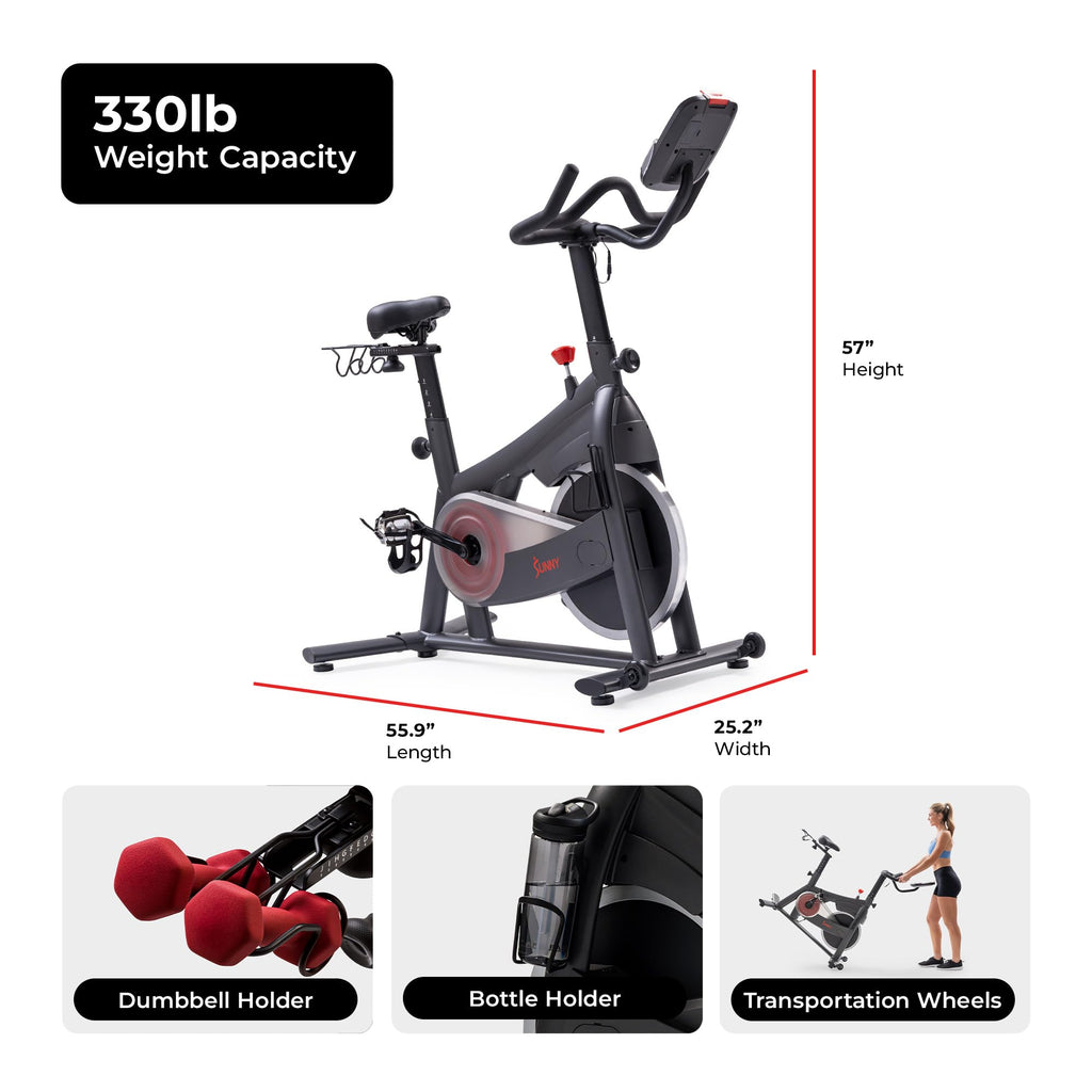 Smart Magnetic Indoor Cycling Bike – Quiet Belt Drive Exercise Bike for Home Cardio