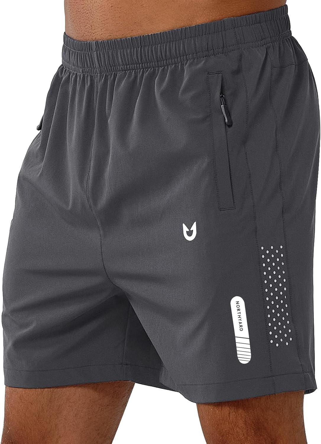 Men's Athletic Running Shorts – Lightweight Quick-Dry with Zipper Pockets
