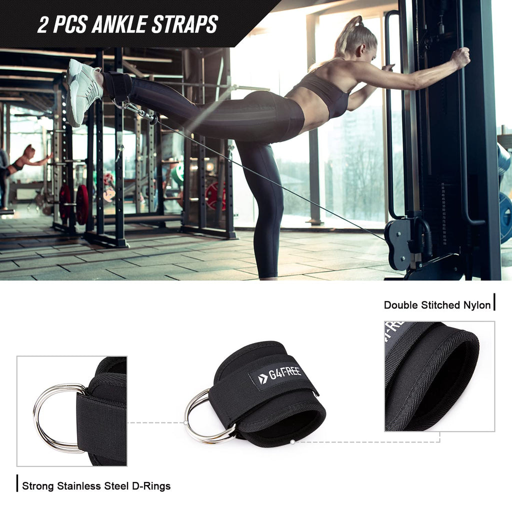 9-Piece Barbell Pad Set – Squat & Hip Thrust Cushion with Resistance Bands & Straps