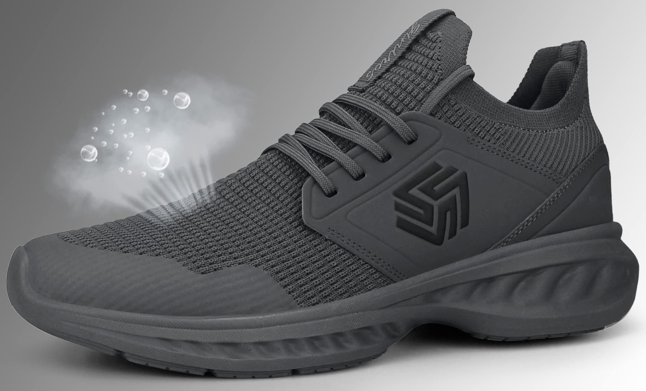 Men's Non-Slip Slip-On Running Shoes – Breathable Lightweight Sneakers