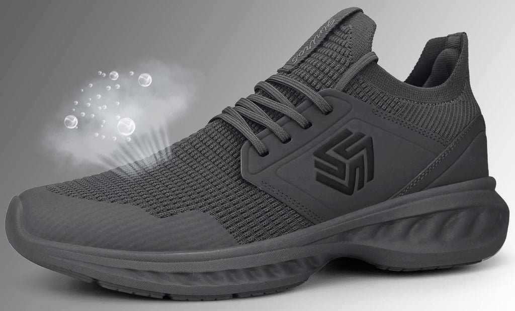 Men's Non-Slip Slip-On Running Shoes – Breathable Lightweight Sneakers