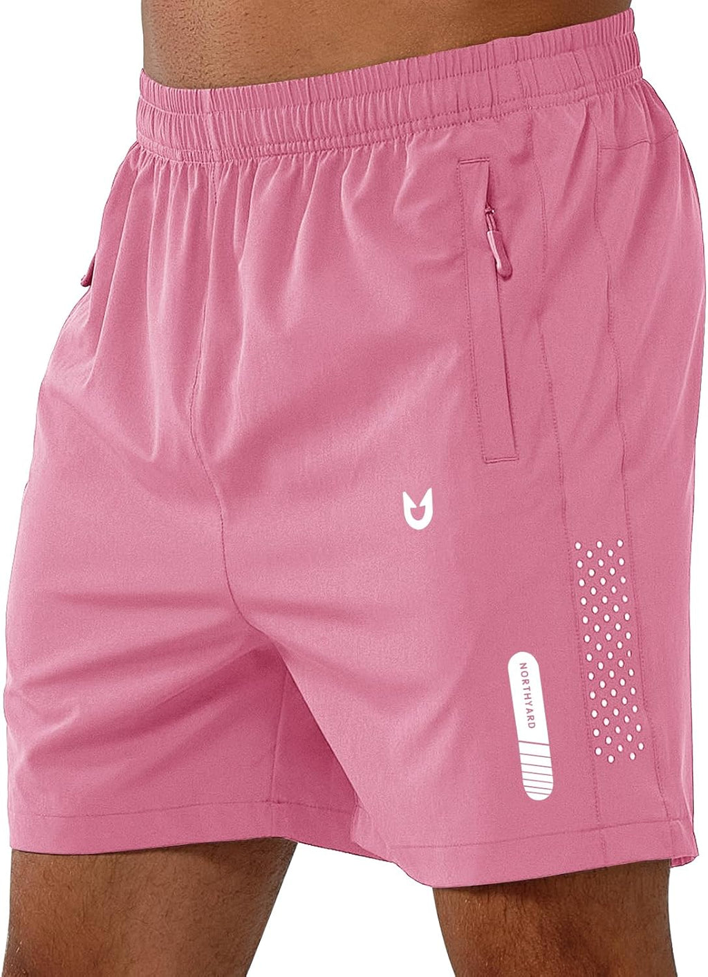 Men's Athletic Running Shorts – Lightweight Quick-Dry with Zipper Pockets