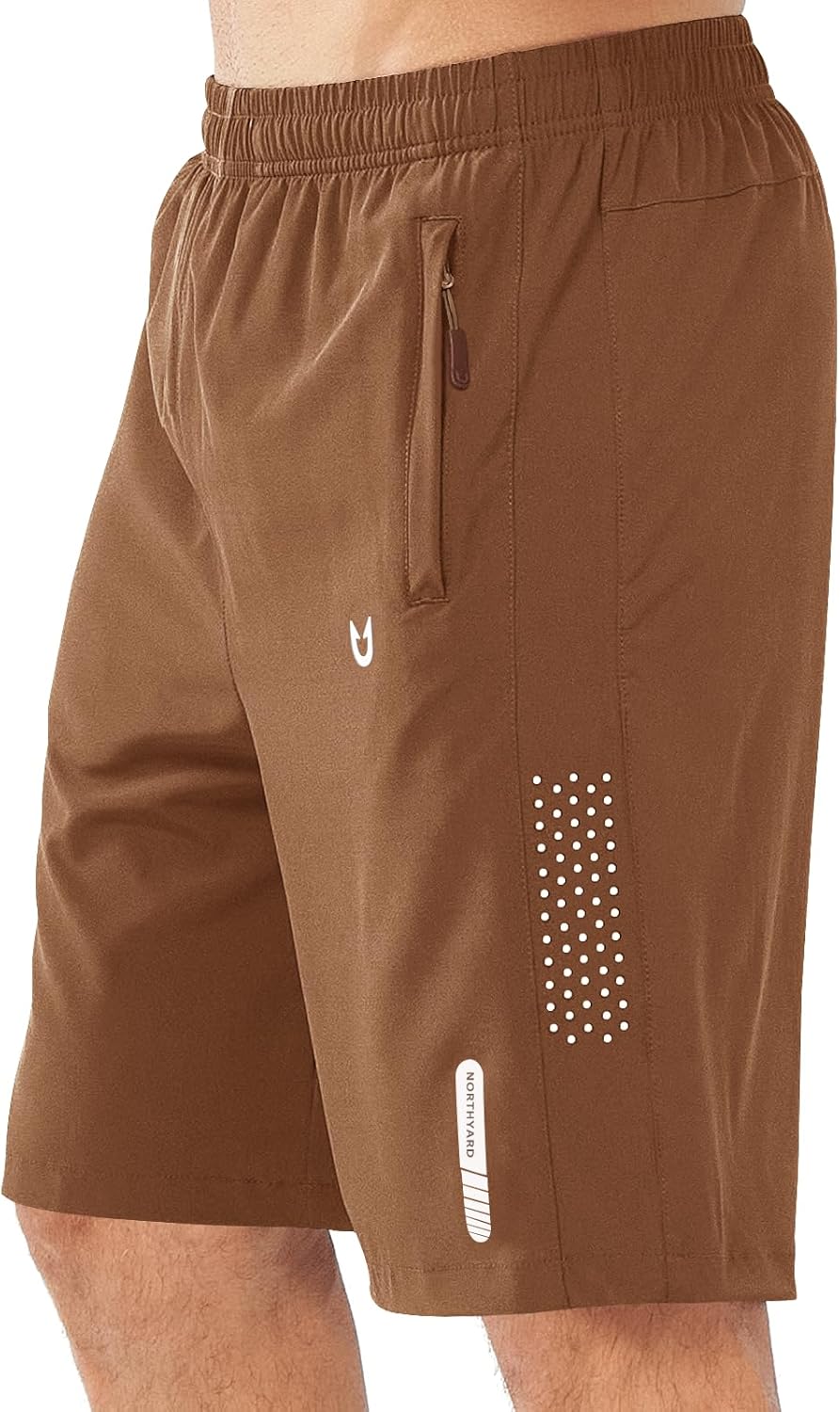 Men's Athletic Running Shorts – Lightweight Quick-Dry with Zipper Pockets