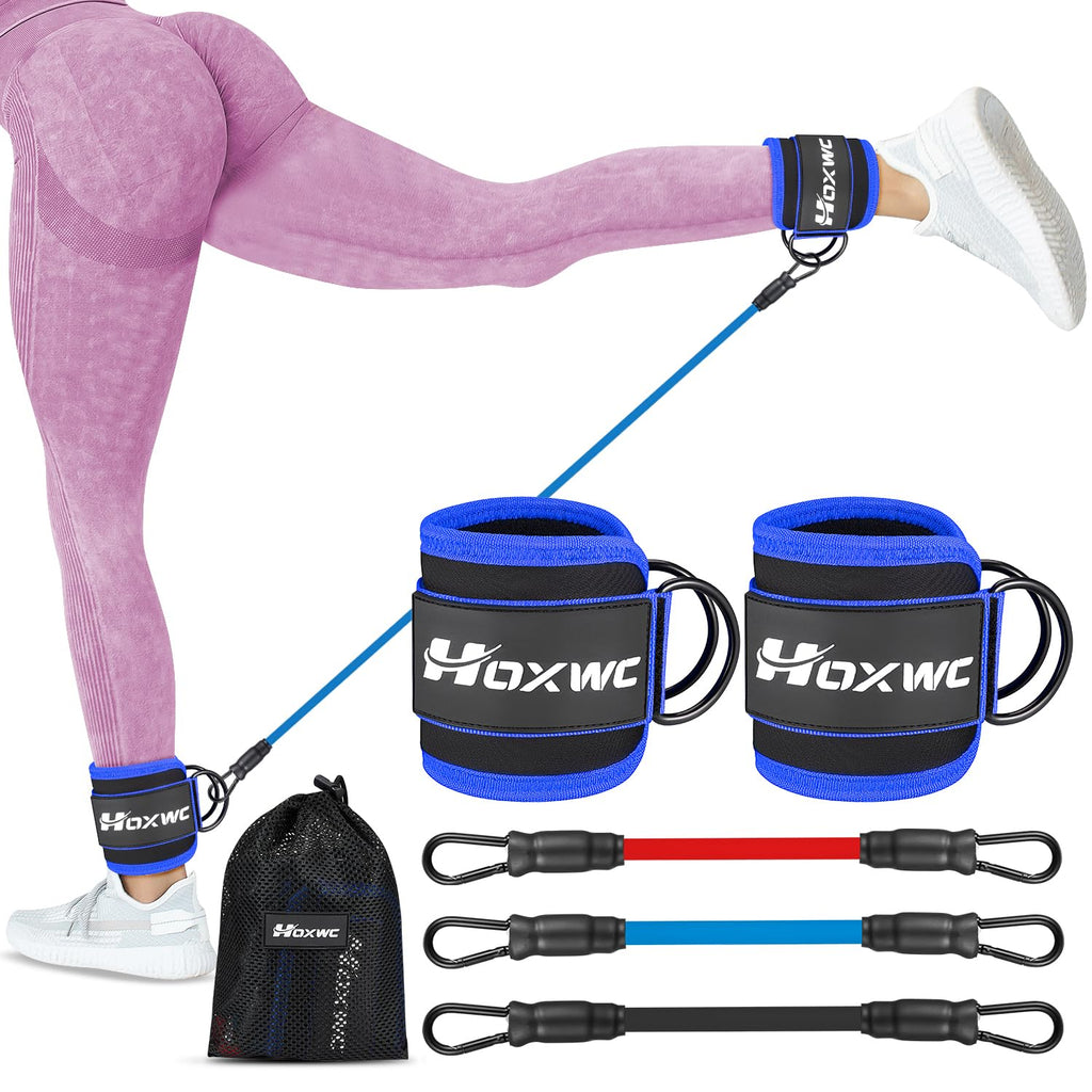 Ankle Resistance Bands with Cuffs – Glute & Leg Booty Workout Bands
