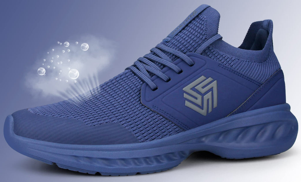 Men's Non-Slip Slip-On Running Shoes – Breathable Lightweight Sneakers