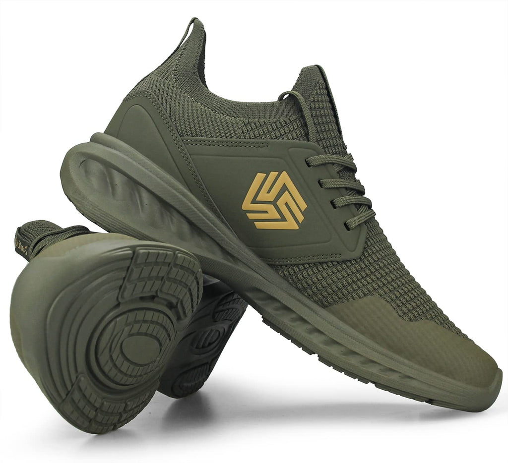Men's Non-Slip Slip-On Running Shoes – Breathable Lightweight Sneakers