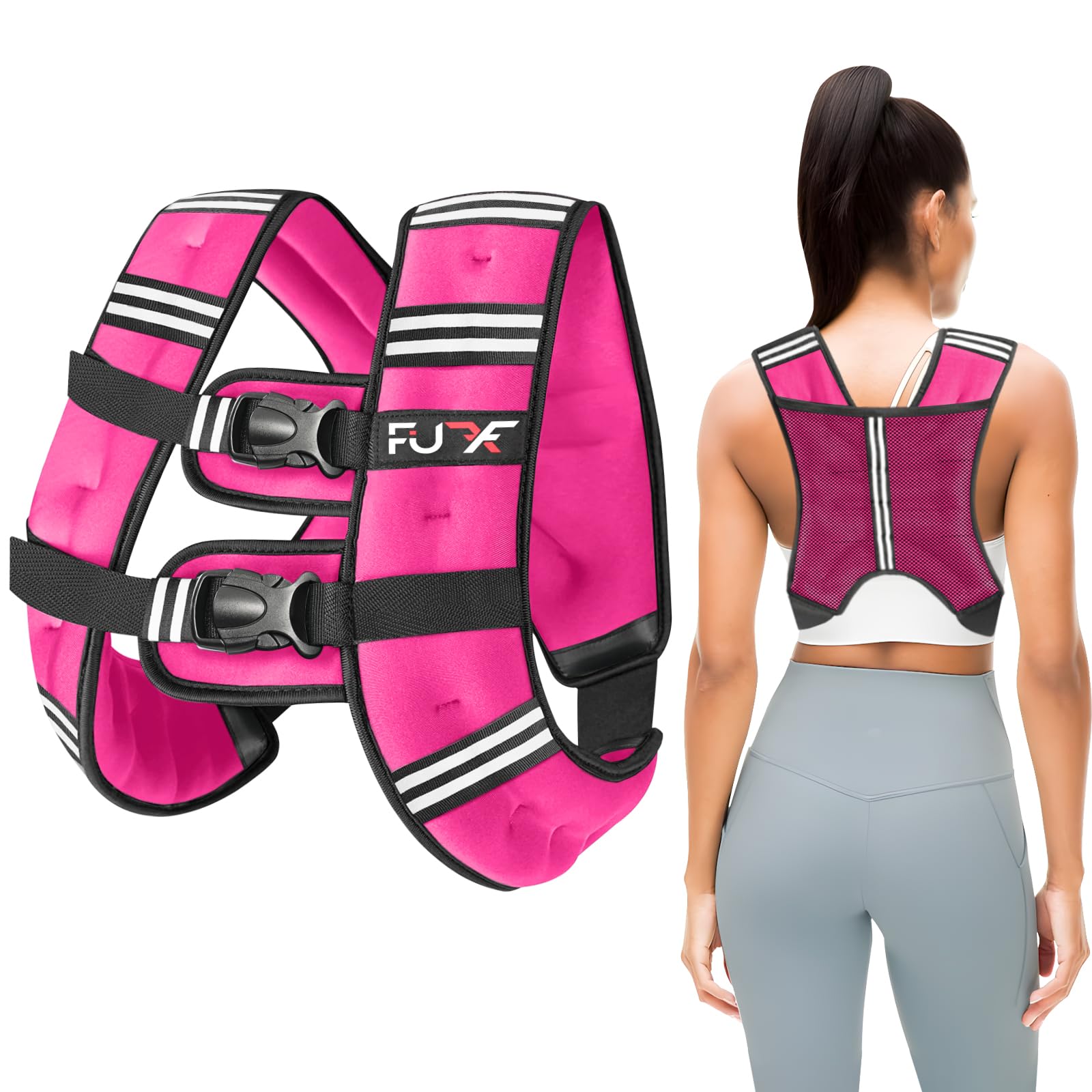 Women's Weighted Vest – Reflective Adjustable Vest for Running & Workouts