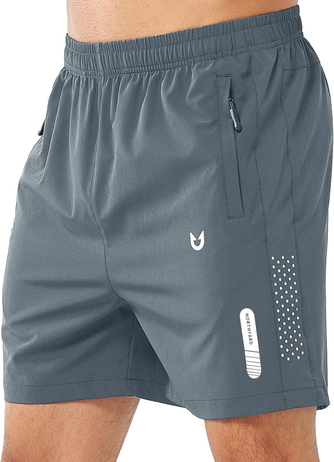 Men's Athletic Running Shorts – Lightweight Quick-Dry with Zipper Pockets