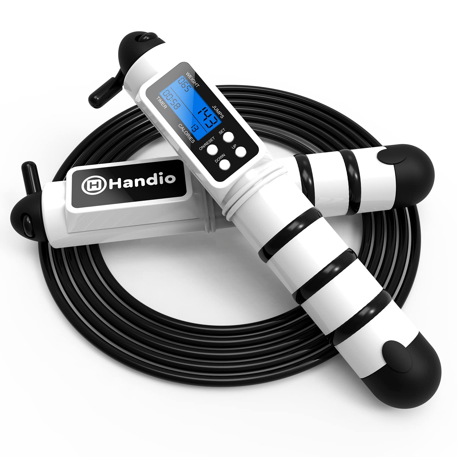 Jump Rope with Counter – Adjustable Speed Skipping Rope with Ball Bearings