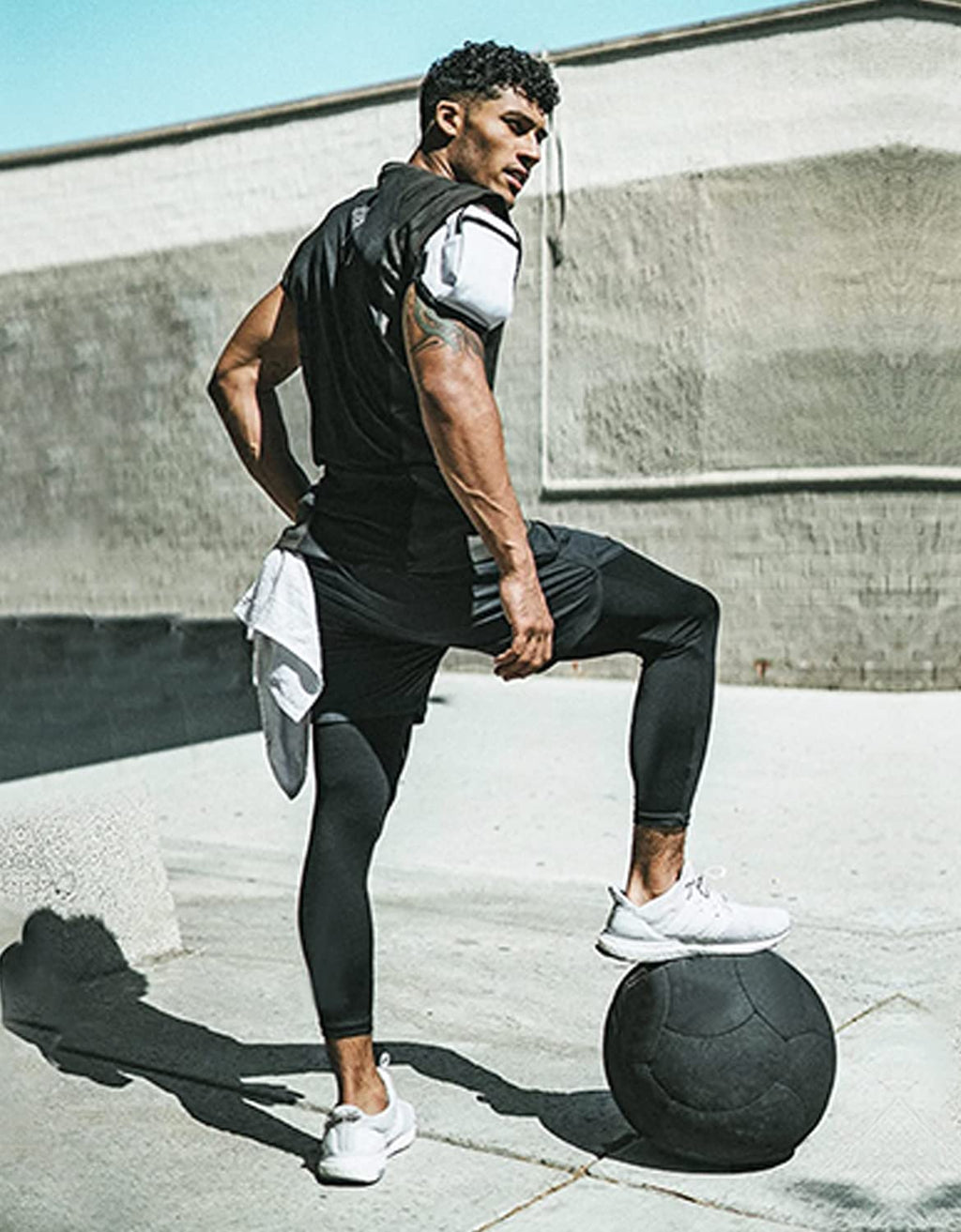Men's 2-in-1 Running Pants – Gym Workout Compression Training Tights