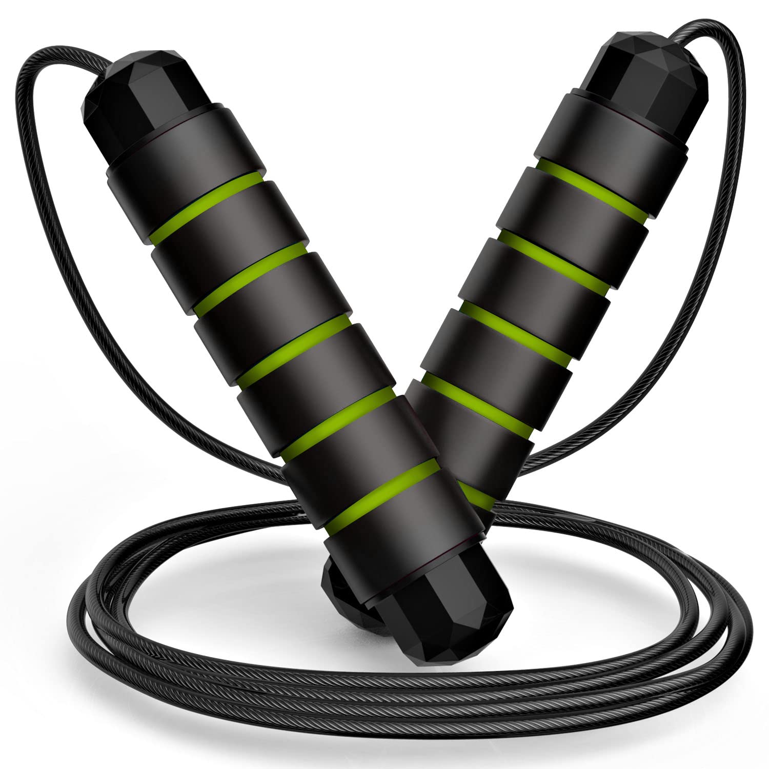 Speed Jump Rope – Tangle-Free Adjustable Cable with Ball Bearings for Cardio & Fat Burning