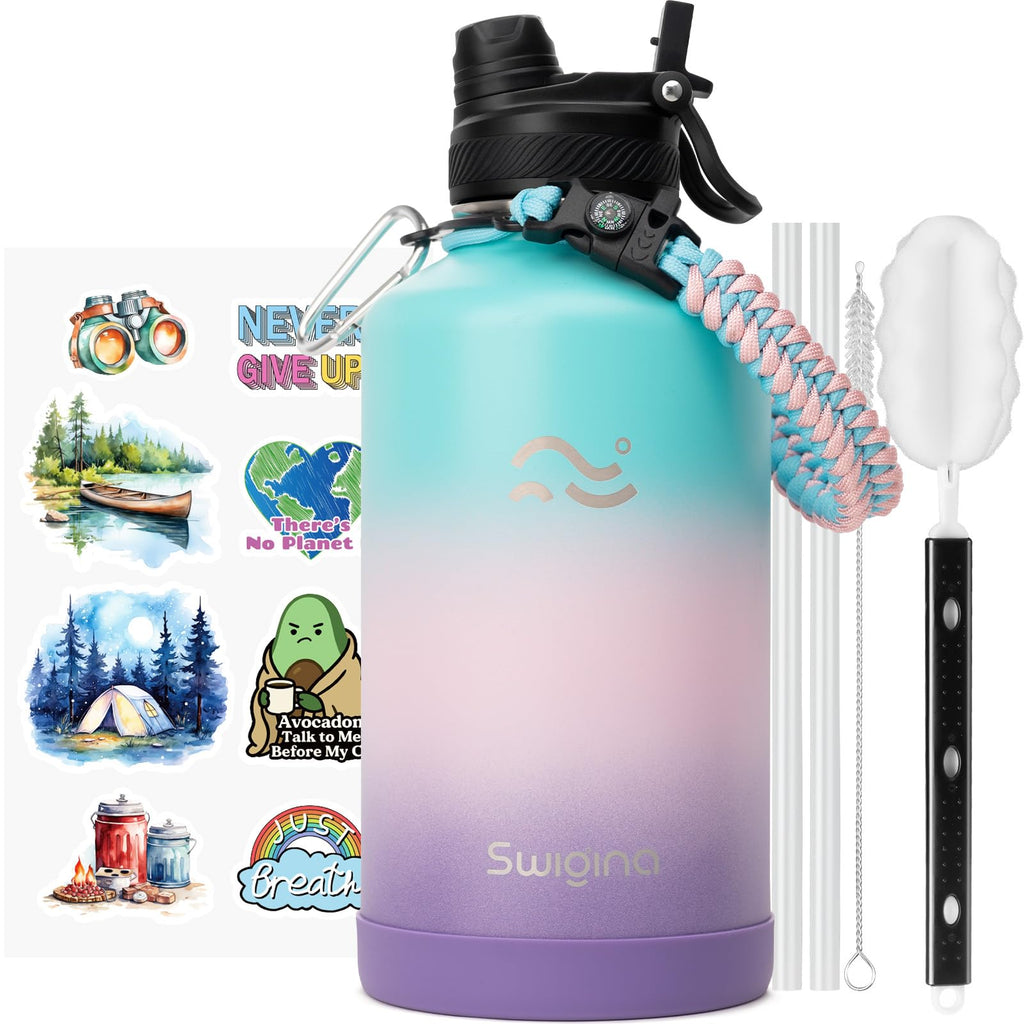 Insulated Water Bottle with Silicone Boot – 24 oz, Cold 36 Hrs / Hot 18 Hrs