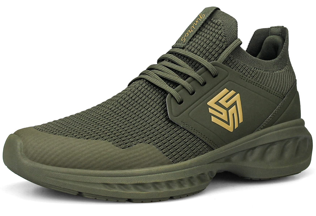 Men's Non-Slip Slip-On Running Shoes – Breathable Lightweight Sneakers