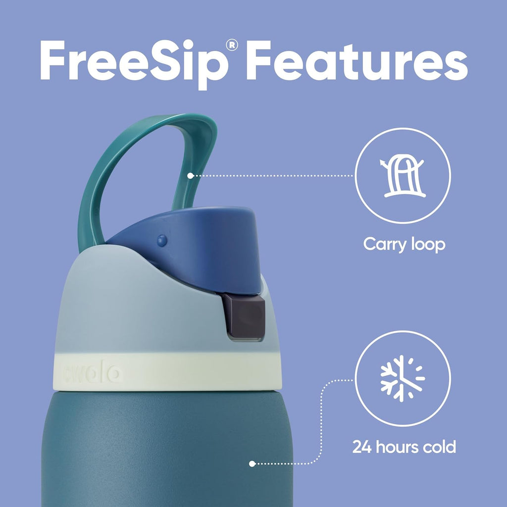 Insulated Stainless Steel Water Bottle with Straw – 32 oz Leak-Proof Sports Bottle