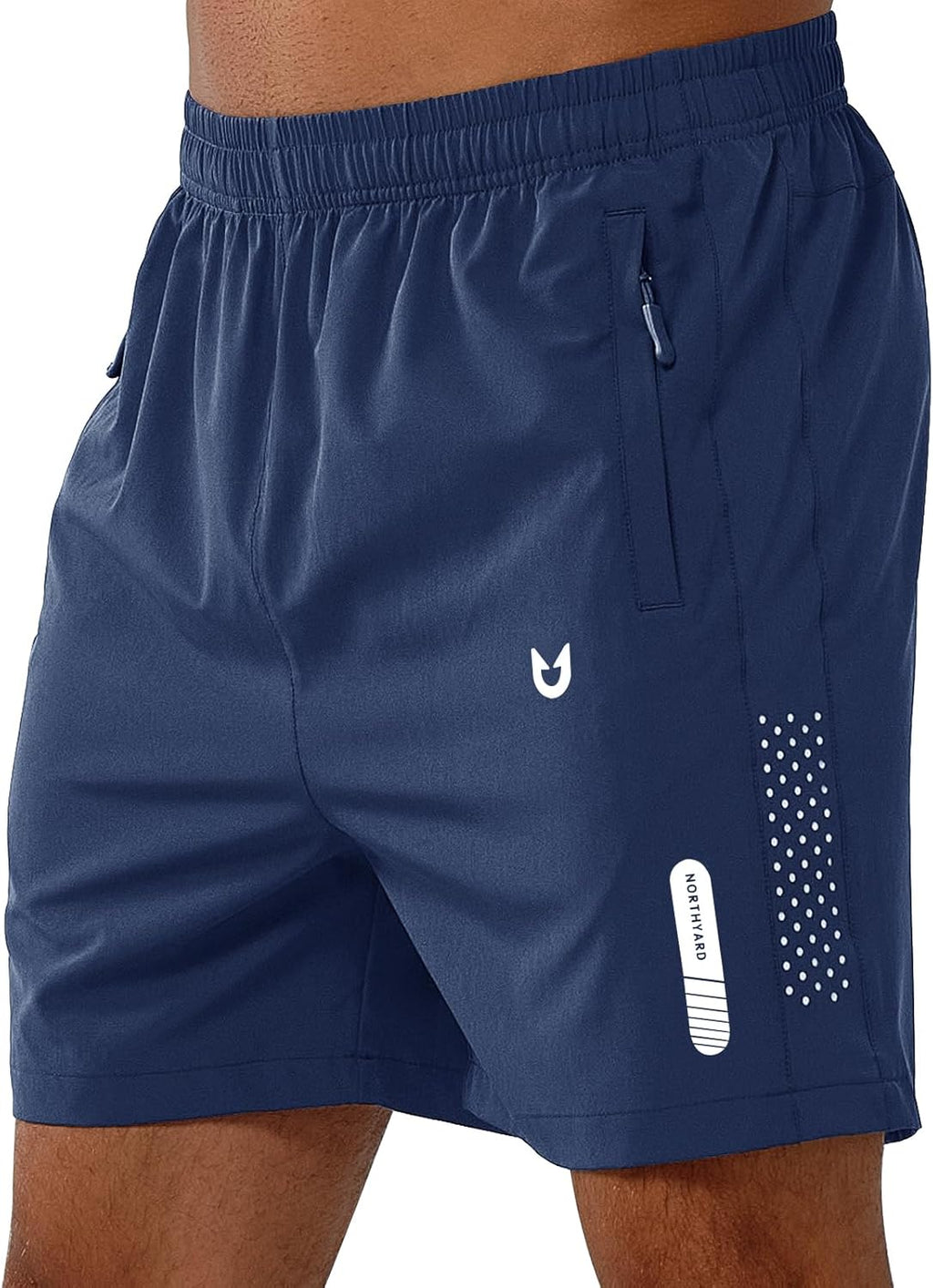 Men's Athletic Running Shorts – Lightweight Quick-Dry with Zipper Pockets