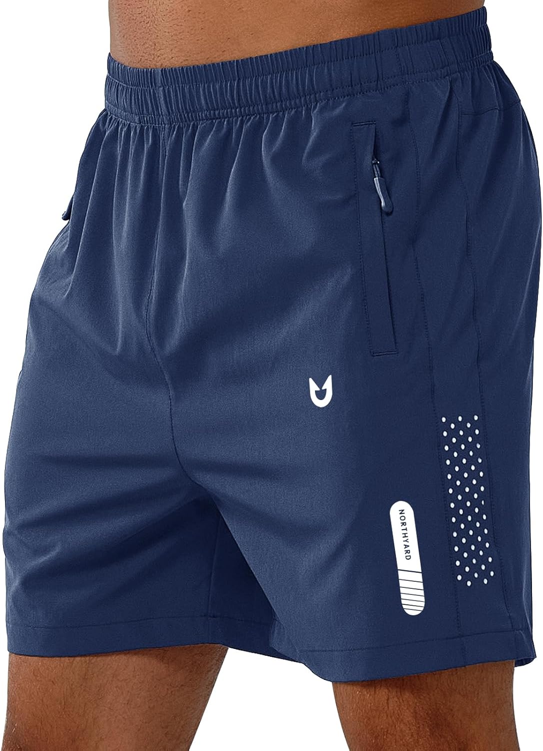 Men's Athletic Running Shorts – Lightweight Quick-Dry with Zipper Pockets