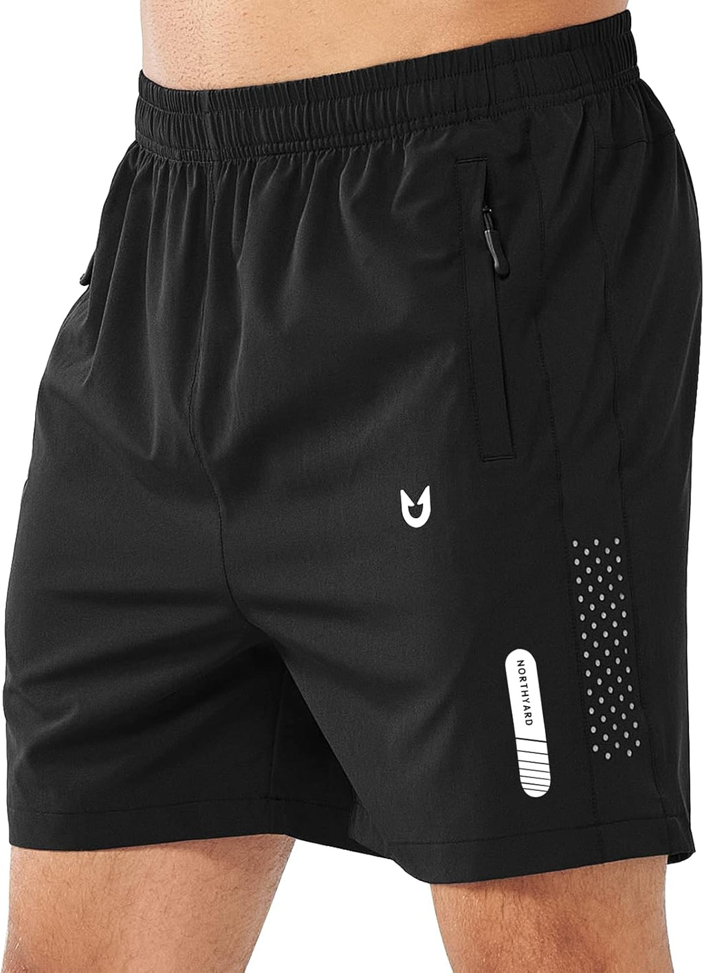 Men's Athletic Running Shorts – Lightweight Quick-Dry with Zipper Pockets