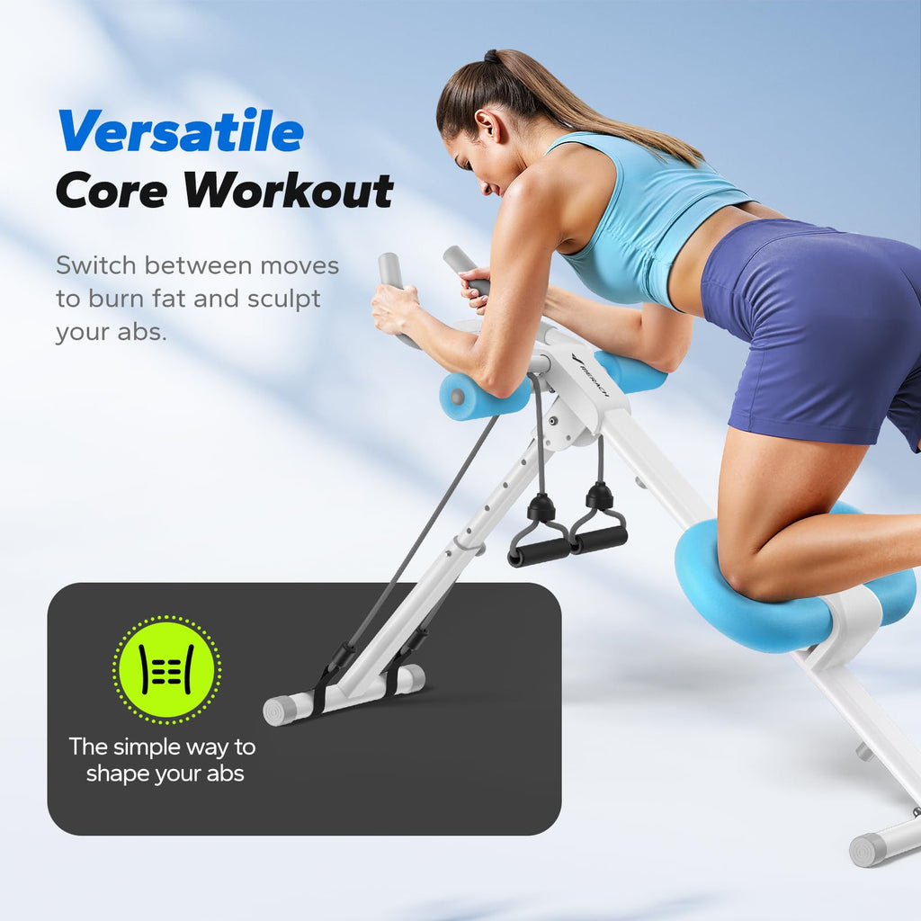 Foldable Ab Machine – Adjustable Core & Abdominal Trainer for Home Workouts