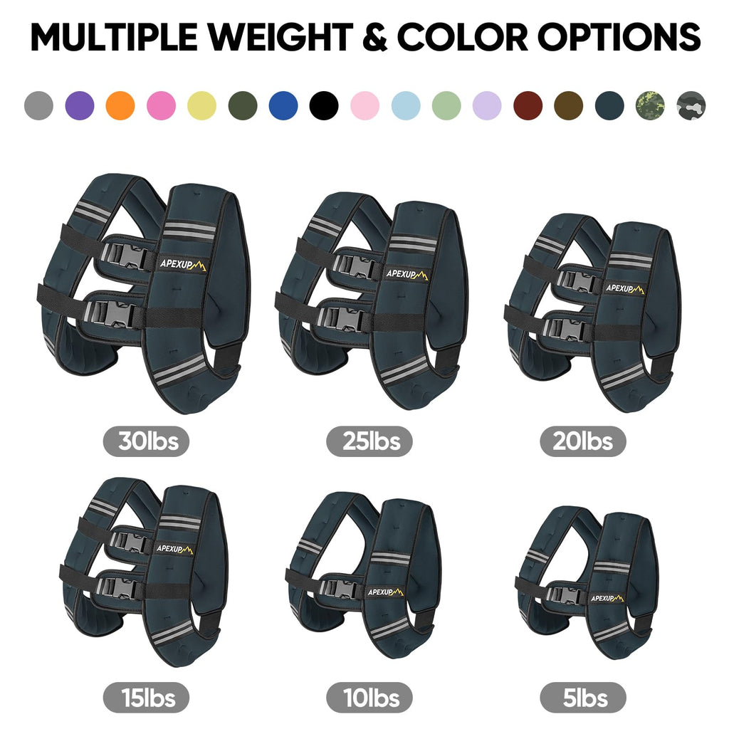 Adjustable Weighted Vest for Men & Women – Strength & Running Training Vest