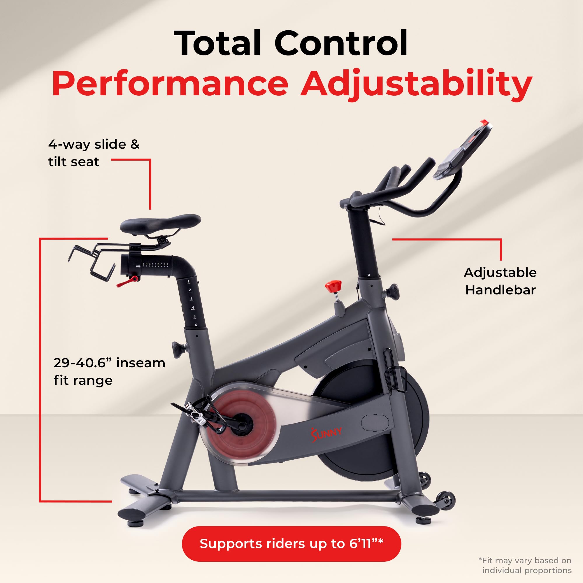Smart Magnetic Indoor Cycling Bike – Quiet Belt Drive Exercise Bike for Home Cardio