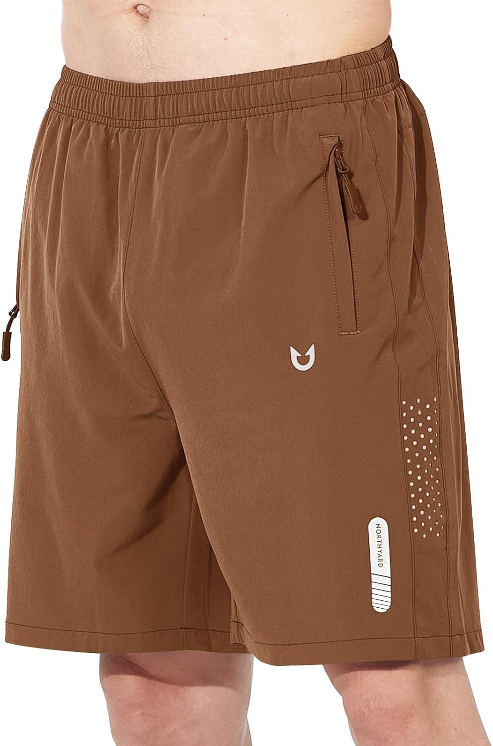 Men's Athletic Running Shorts – Lightweight Quick-Dry with Zipper Pockets