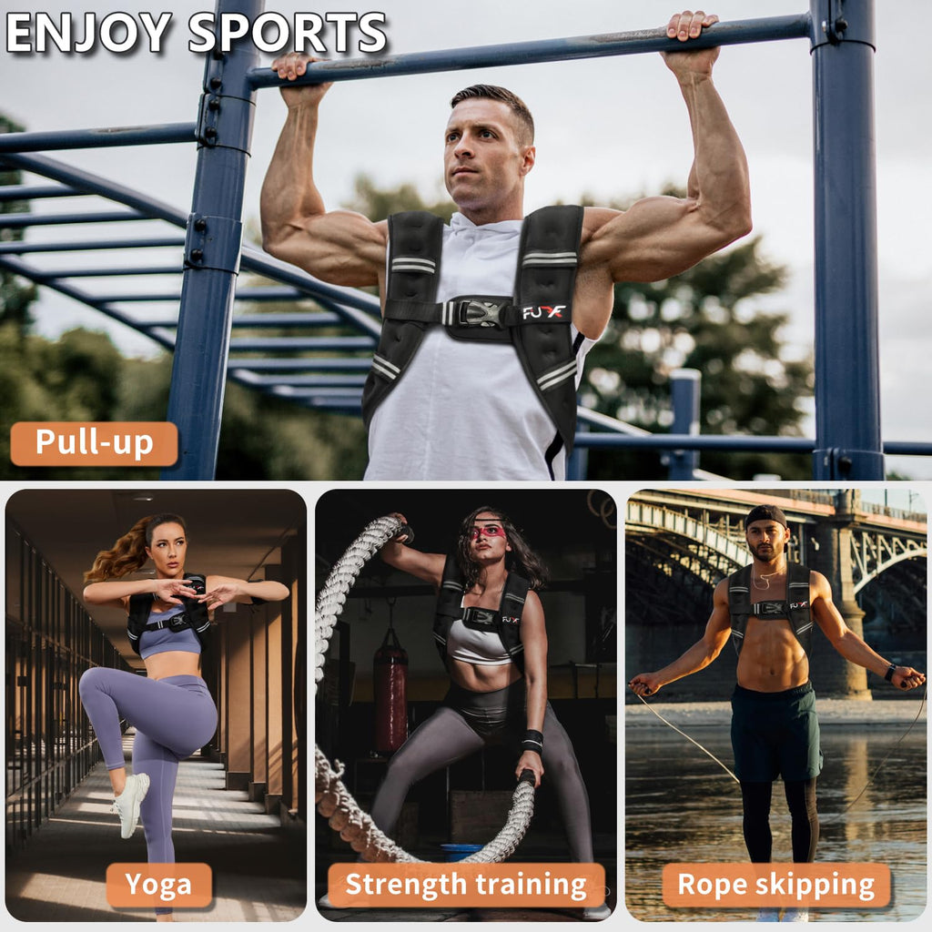 Women's Weighted Vest – Reflective Adjustable Vest for Running & Workouts