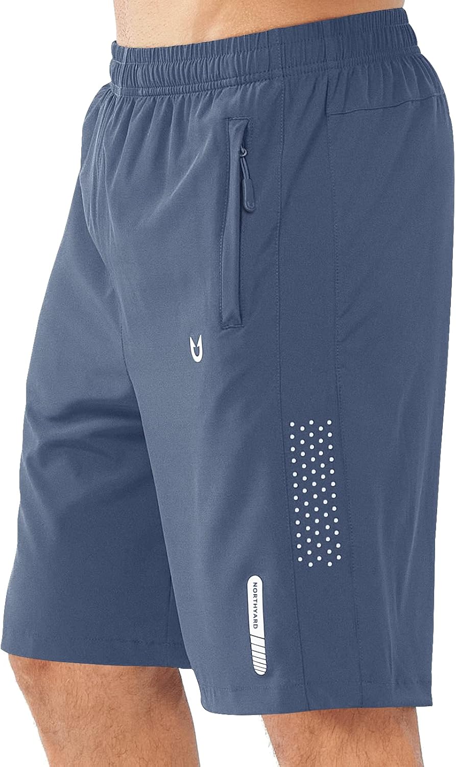 Men's Athletic Running Shorts – Lightweight Quick-Dry with Zipper Pockets