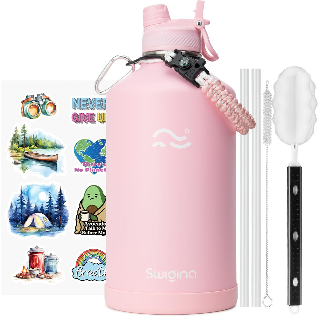 Insulated Water Bottle with Silicone Boot – 24 oz, Cold 36 Hrs / Hot 18 Hrs