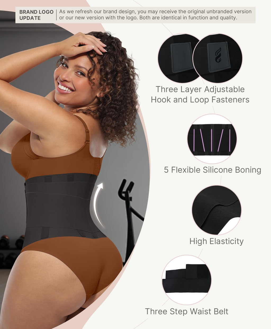 Waist Trainer Trimmer Belt – Tummy Control Ab Belt & Body Shaper for Women & Men